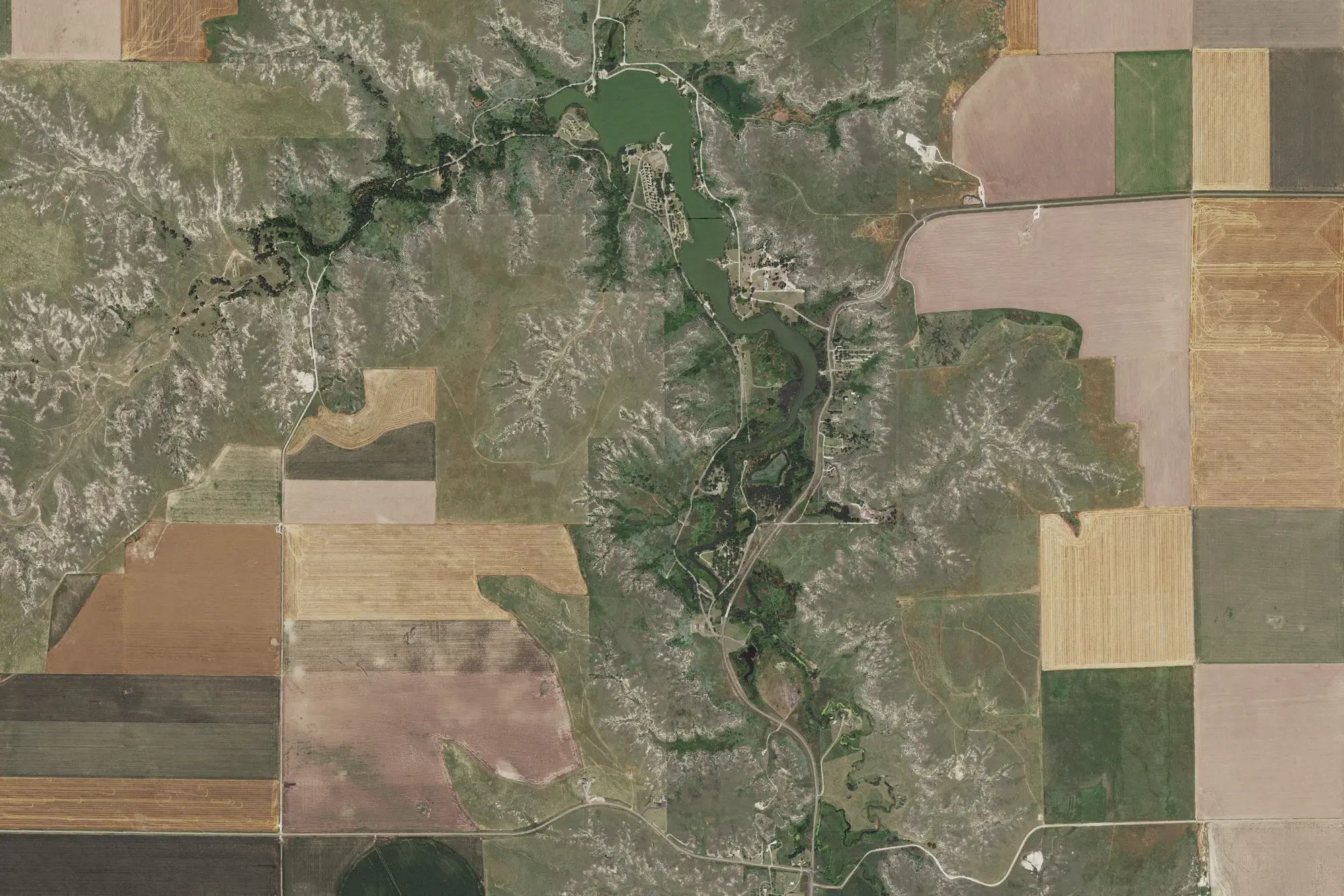 Aerial view of Scott State Park
