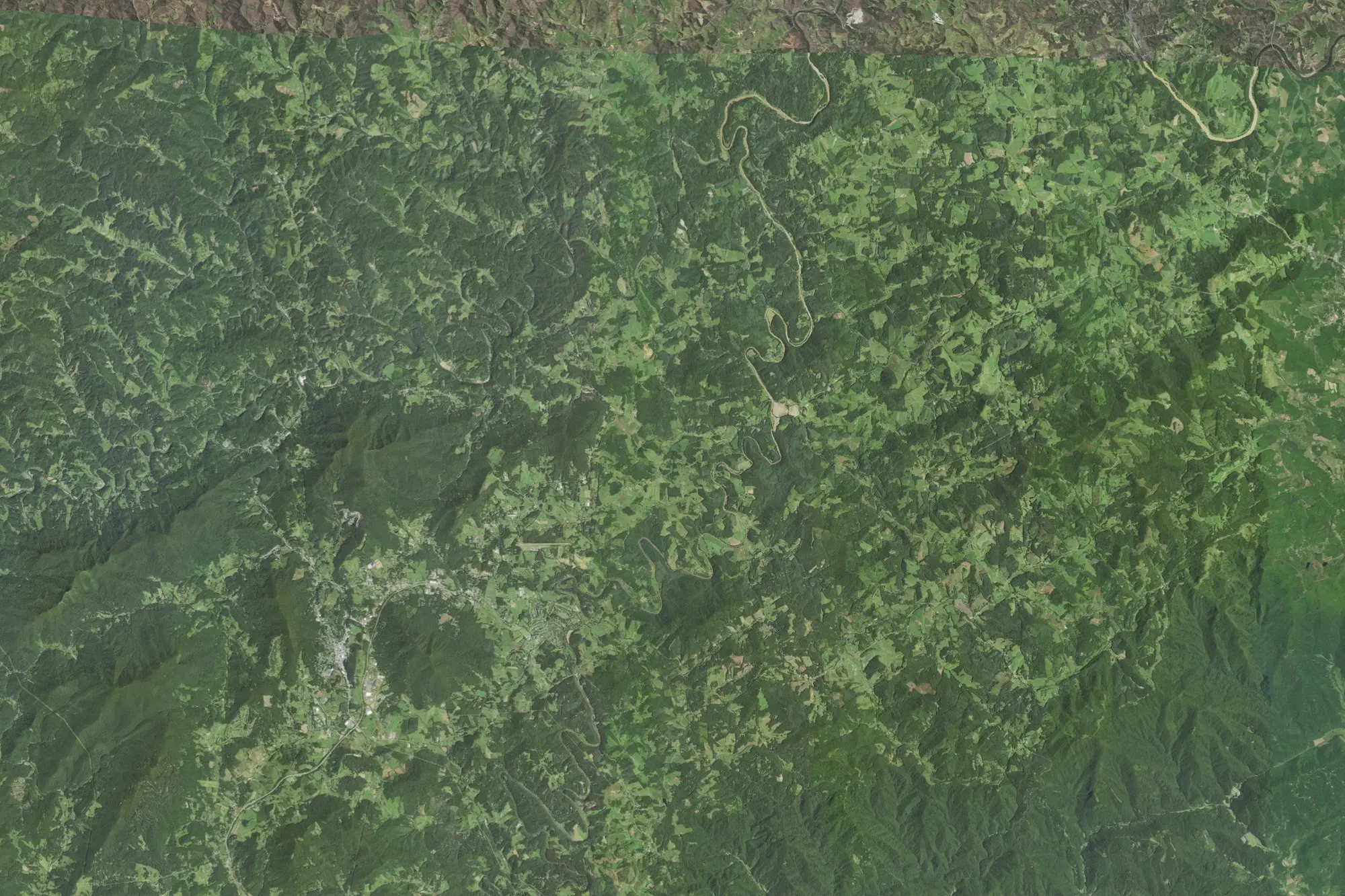 Aerial view of New River State Park