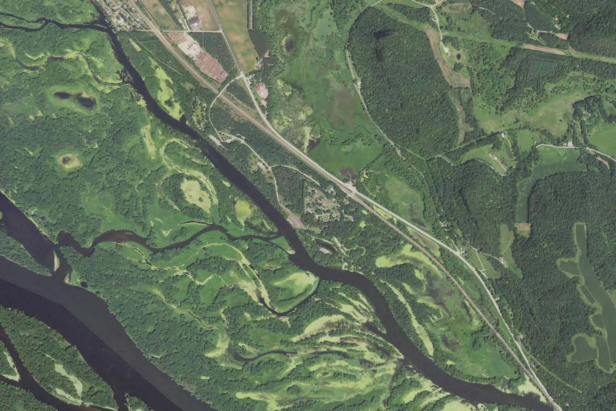 Aerial view of Merrick State Park
