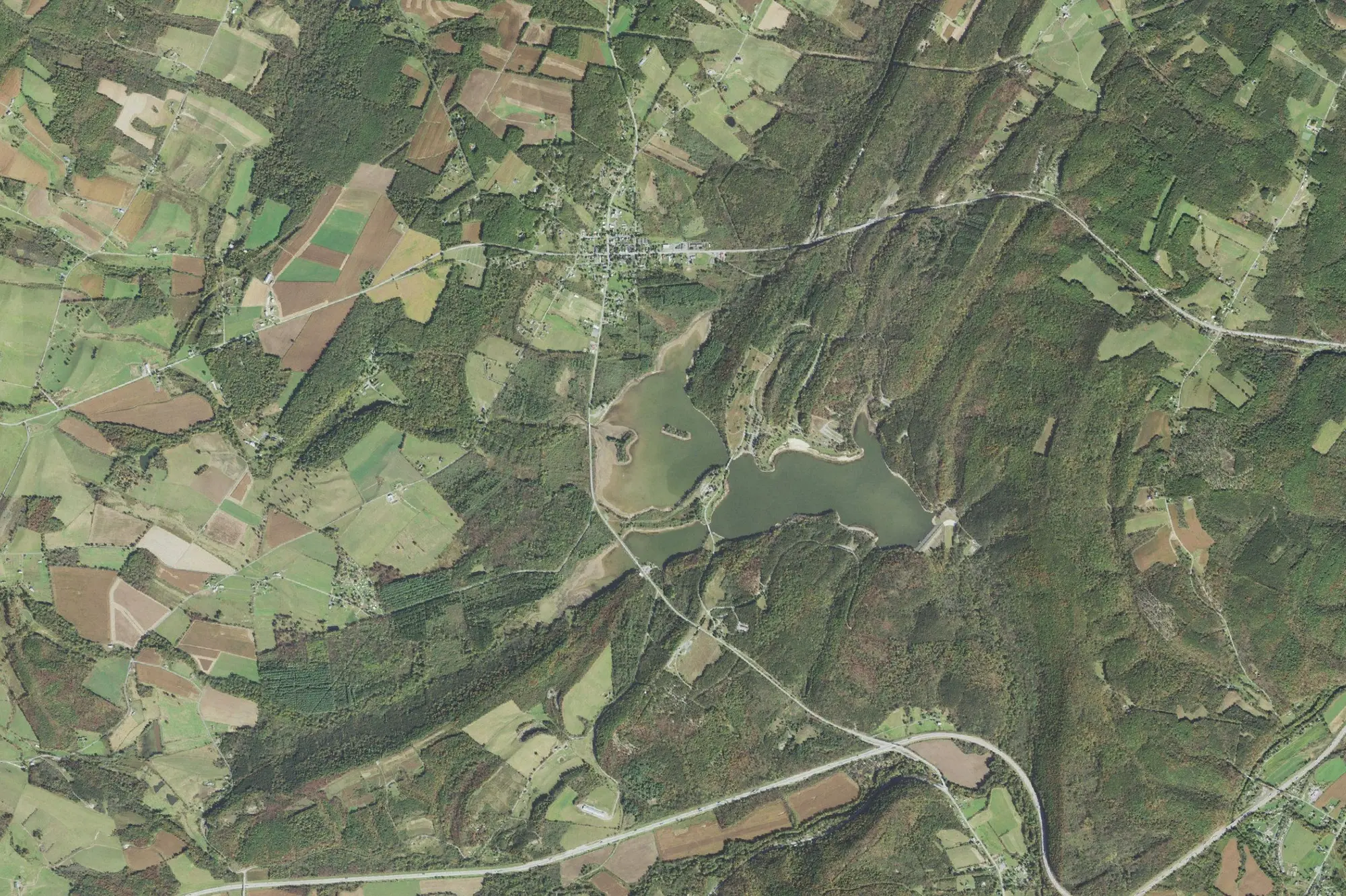 Aerial view of Shawnee State Park