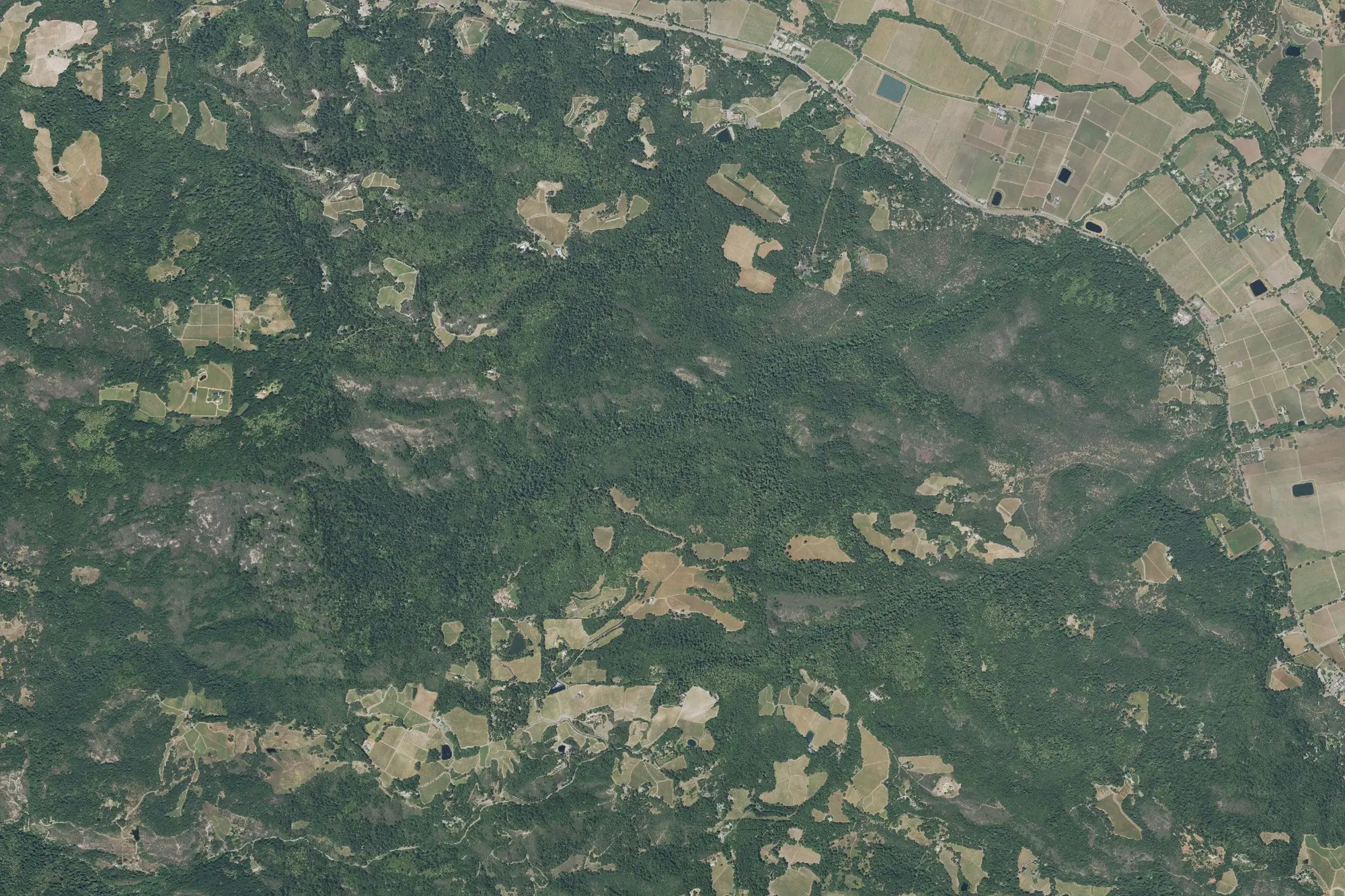 Aerial view of Bothe-Napa Valley State Park