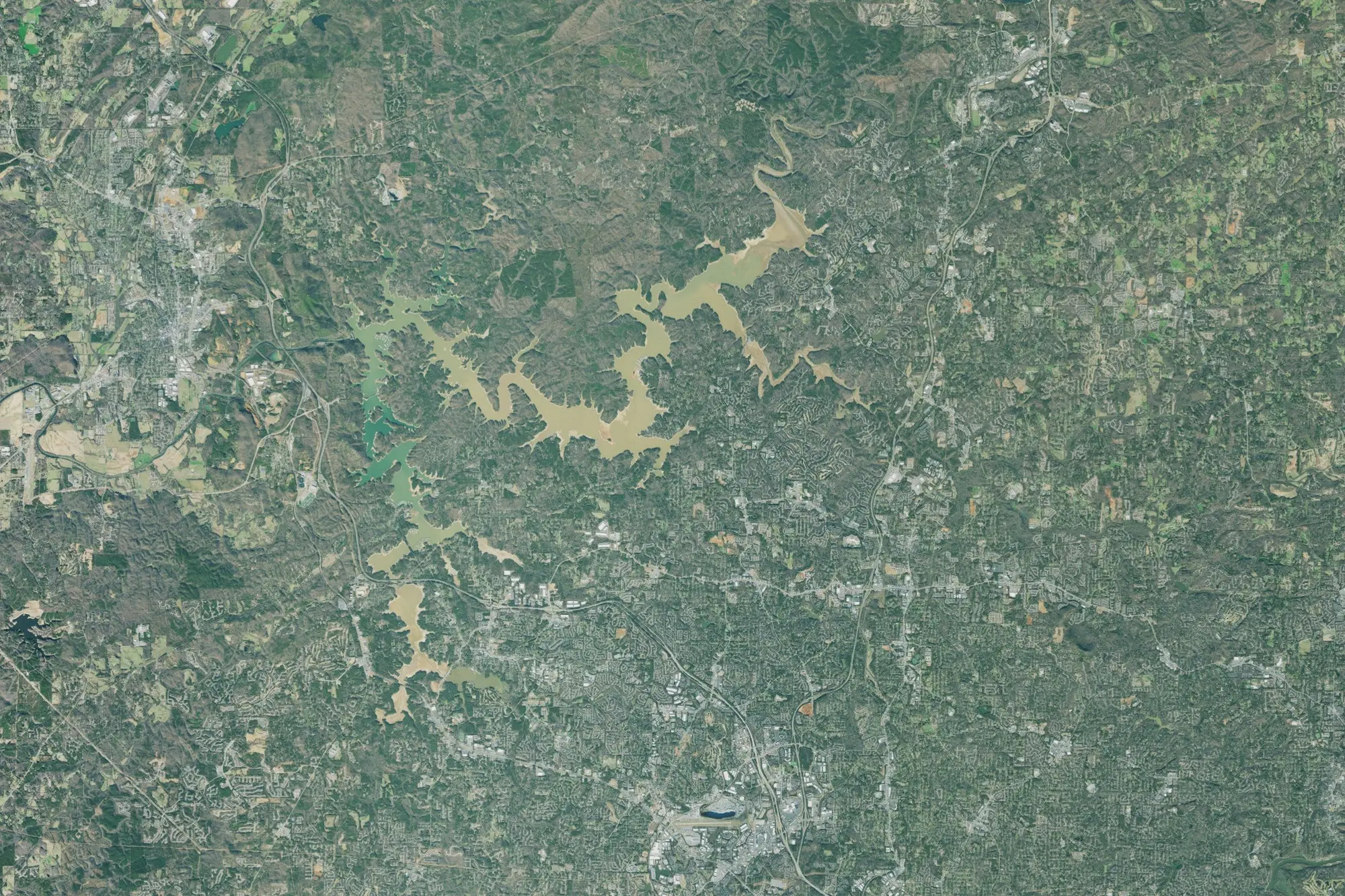 Aerial view of Allatoona Recreation Area