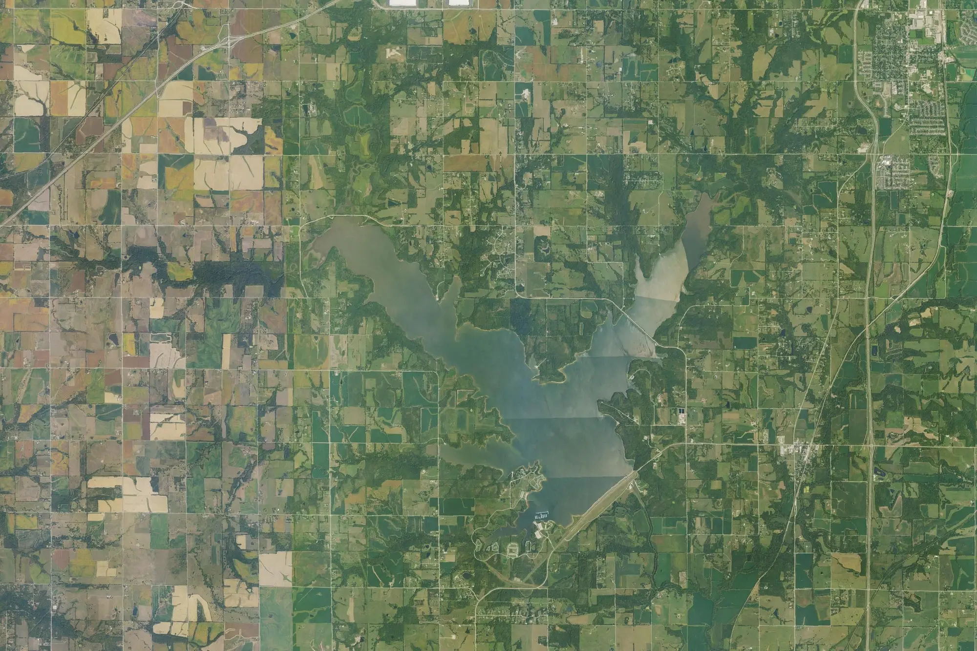 Aerial view of Hillsdale Recreation Area