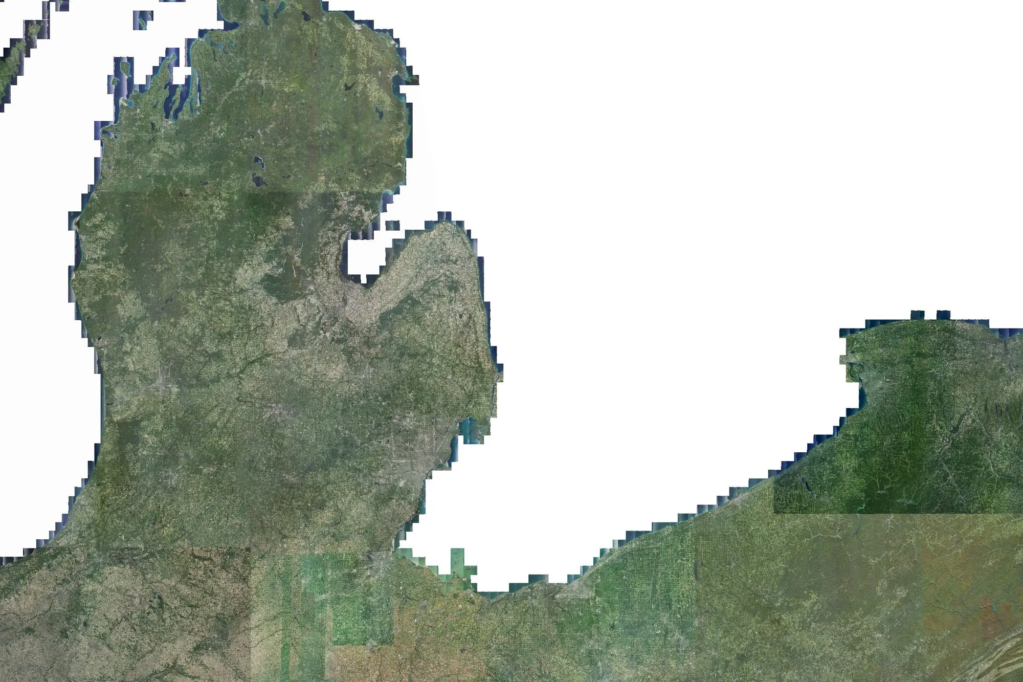 Aerial view of Silver Lake State Park