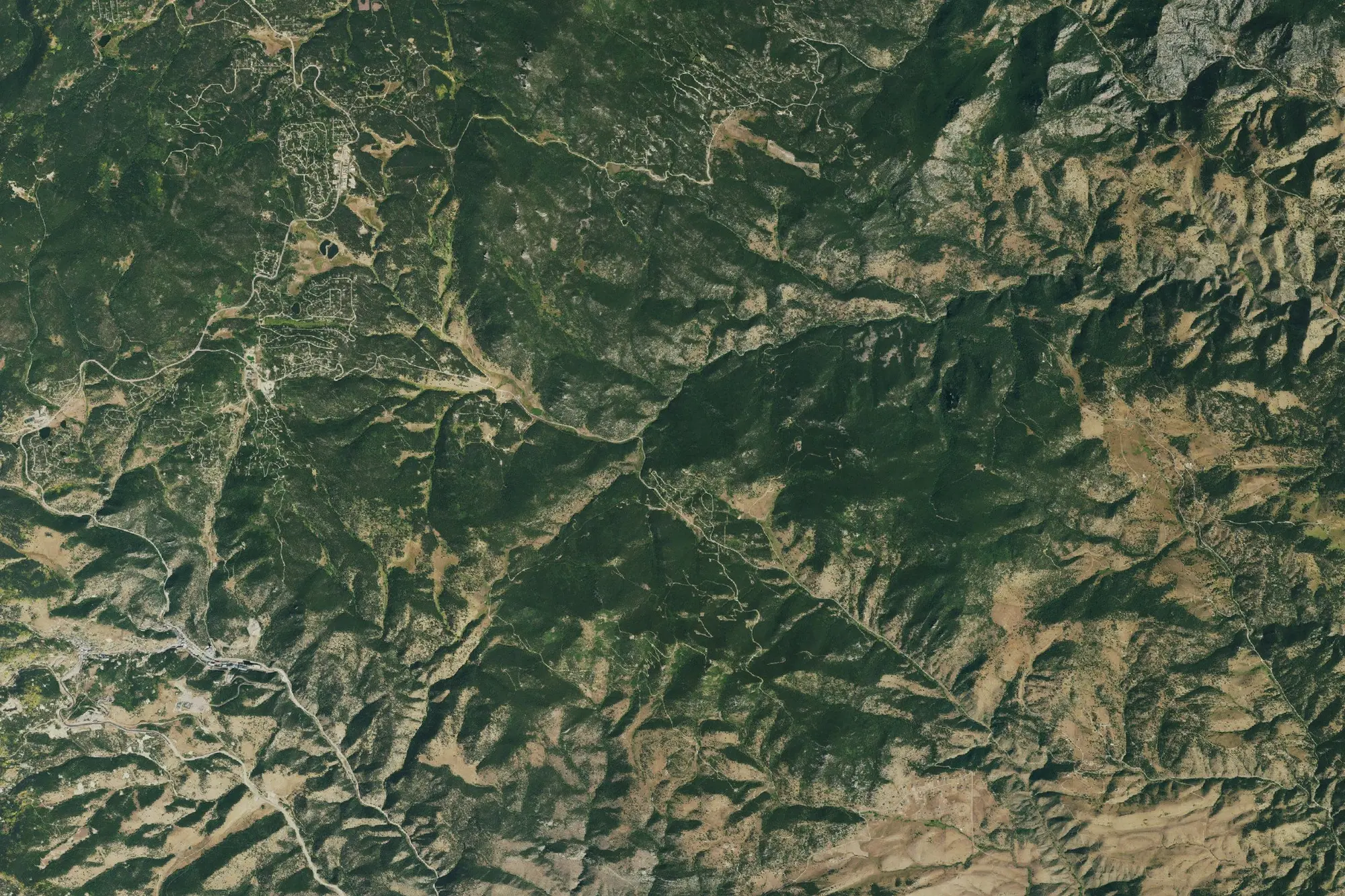 Aerial view of Golden Gate Canyon State Park