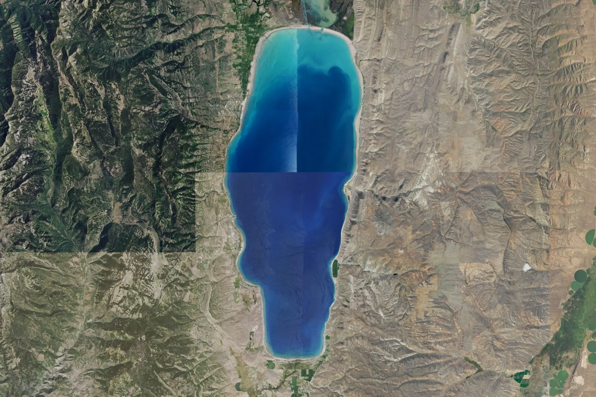 Aerial view of Bear Lake State Park
