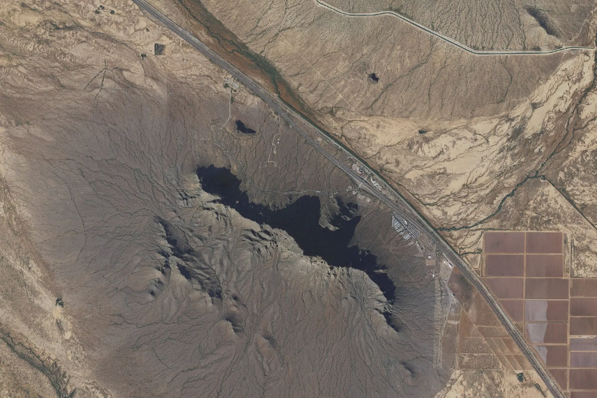 Aerial view of Picacho Peak State Park