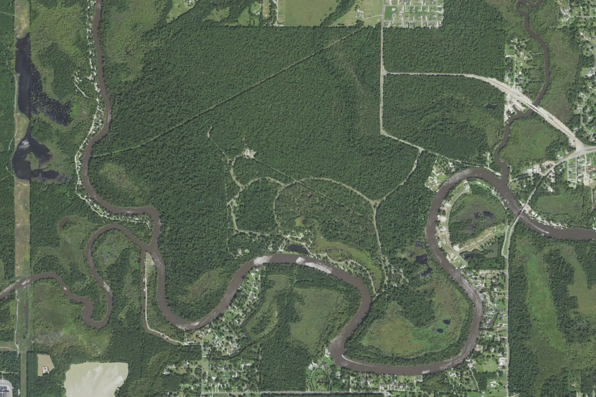 Aerial view of Sam Houston Jones State Park District II