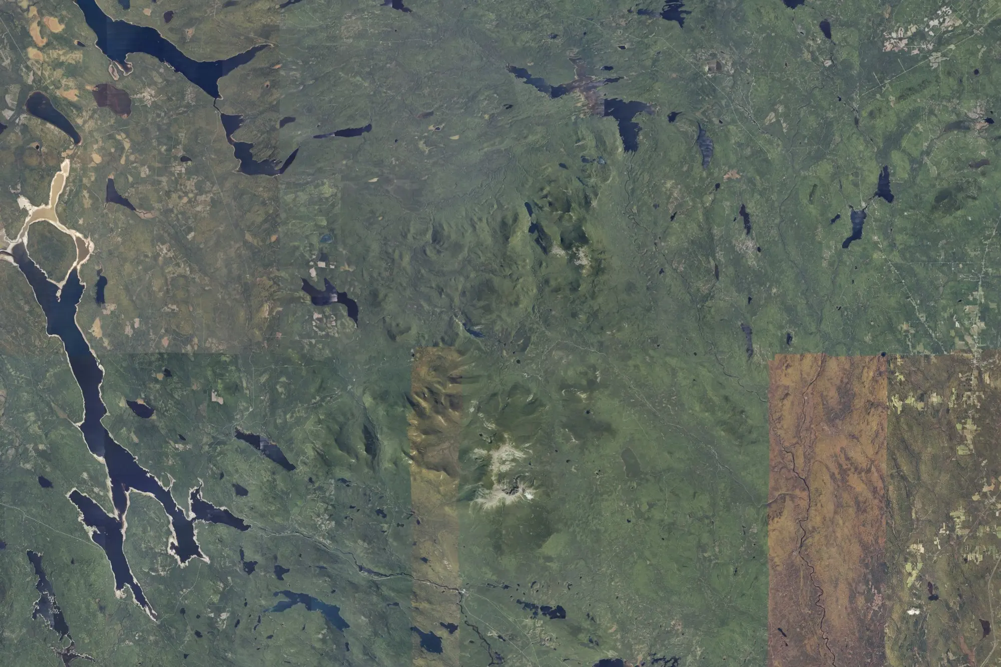 Aerial view of Baxter State Park