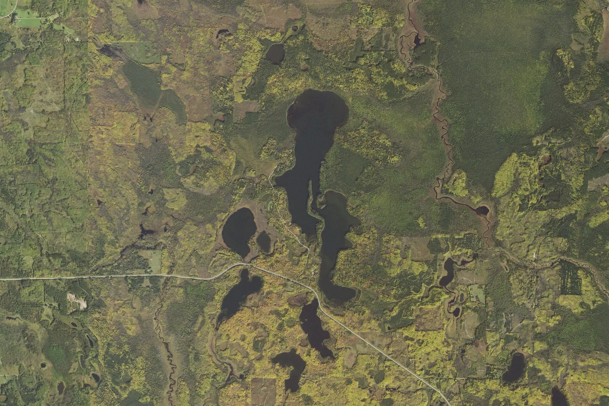 Aerial view of Scenic State Park