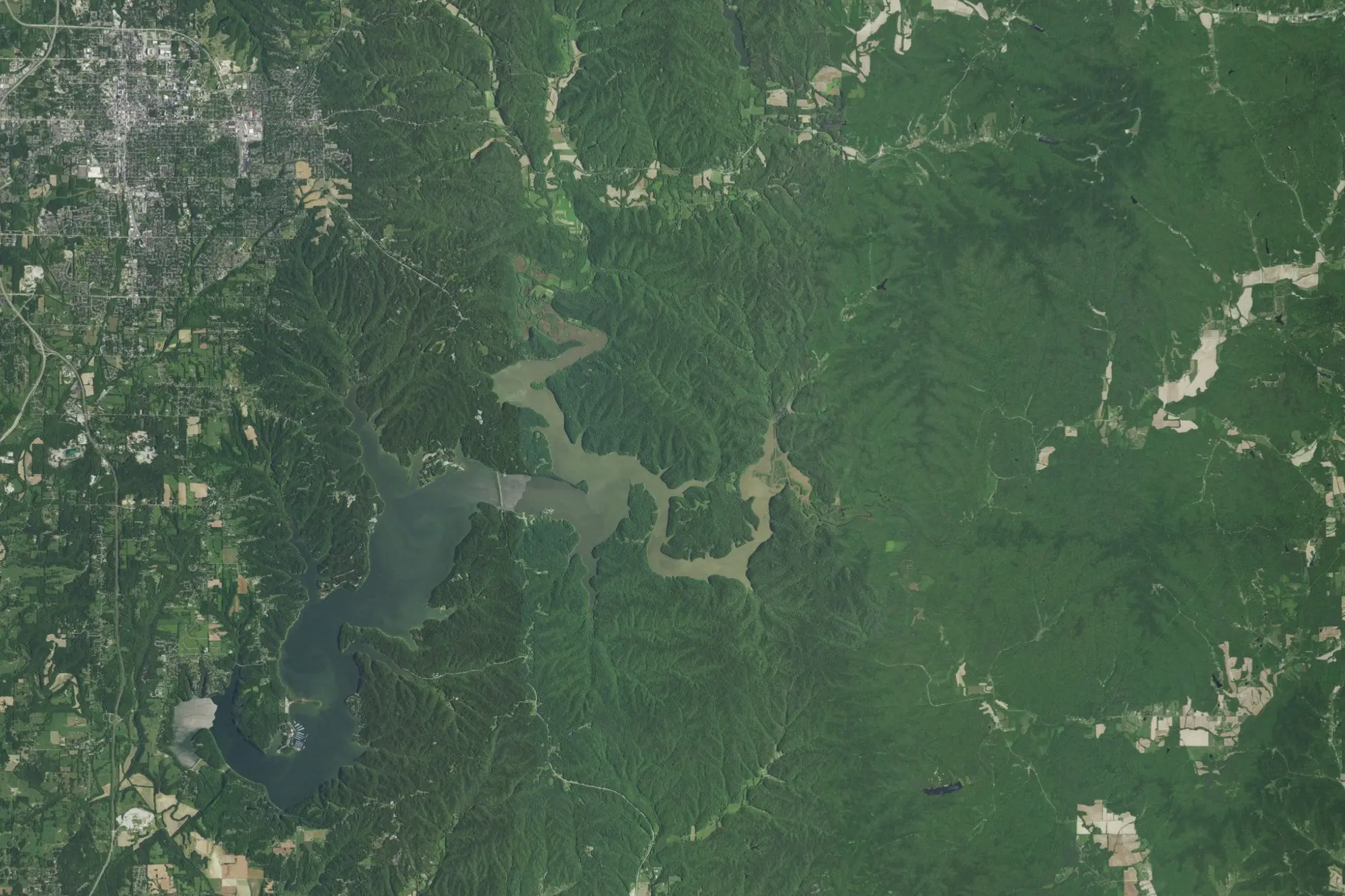 Aerial view of Monroe Recreation Area