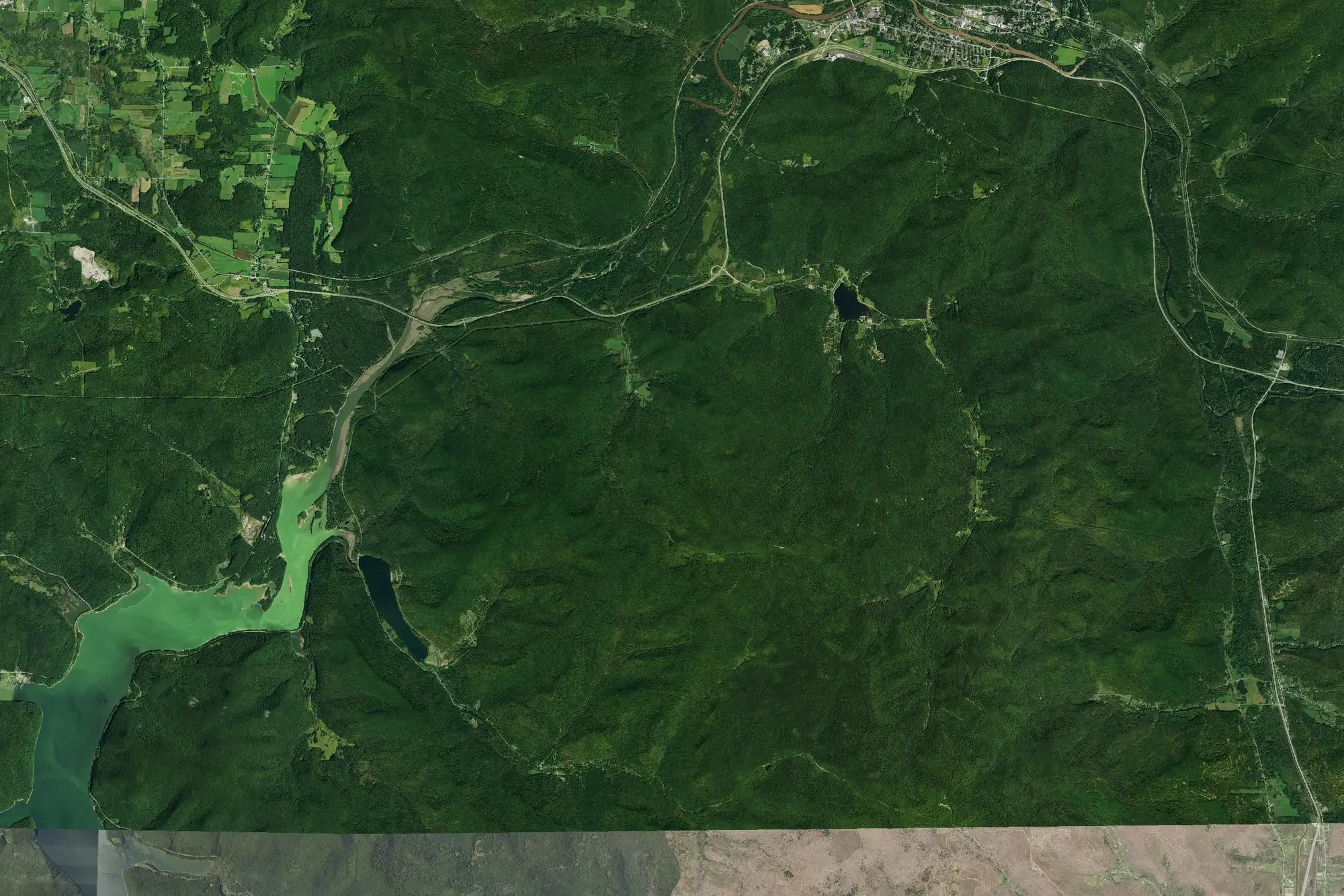 Aerial view of Allegany State Park