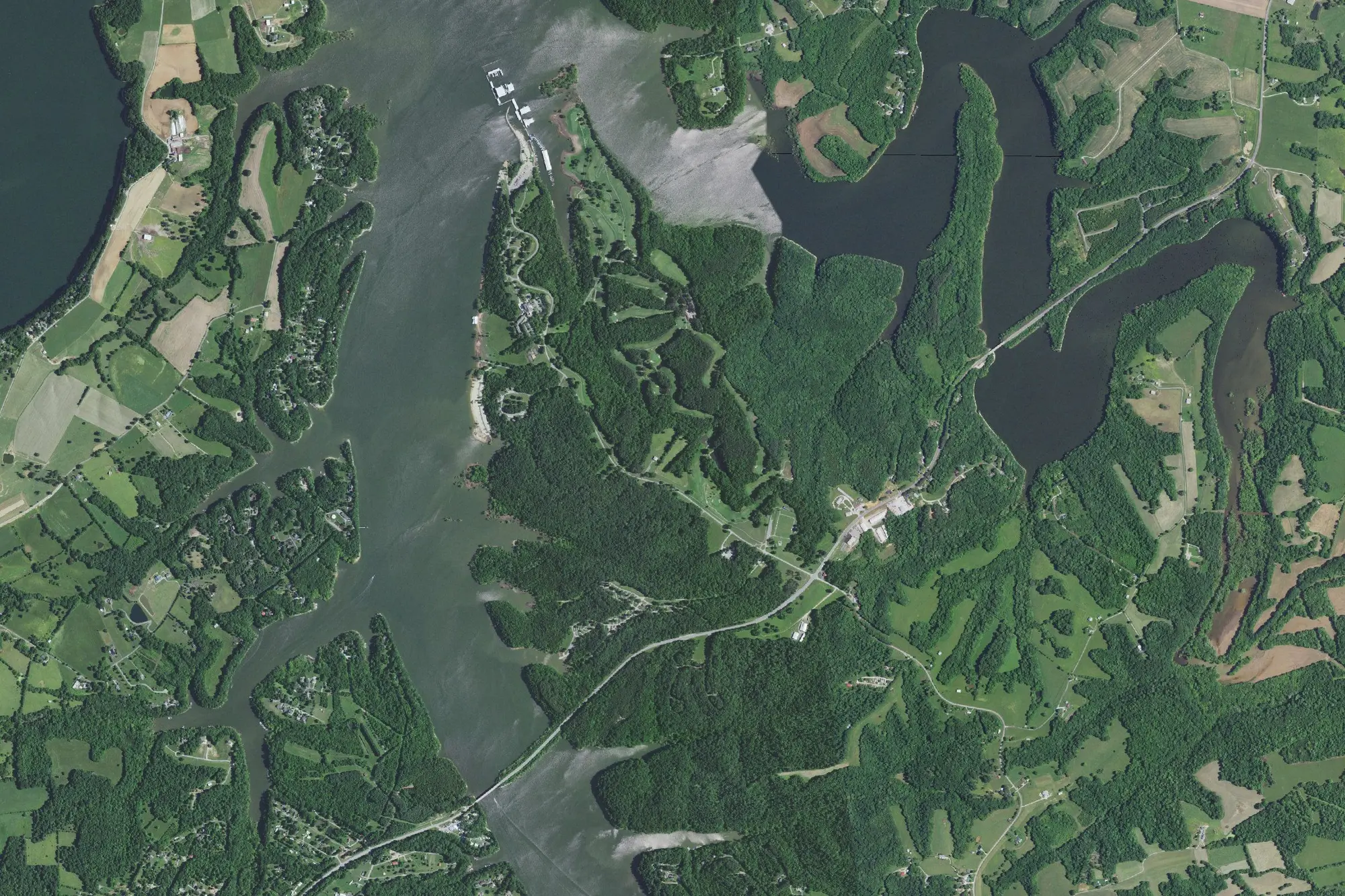 Aerial view of Barren River Lake State Resort Park