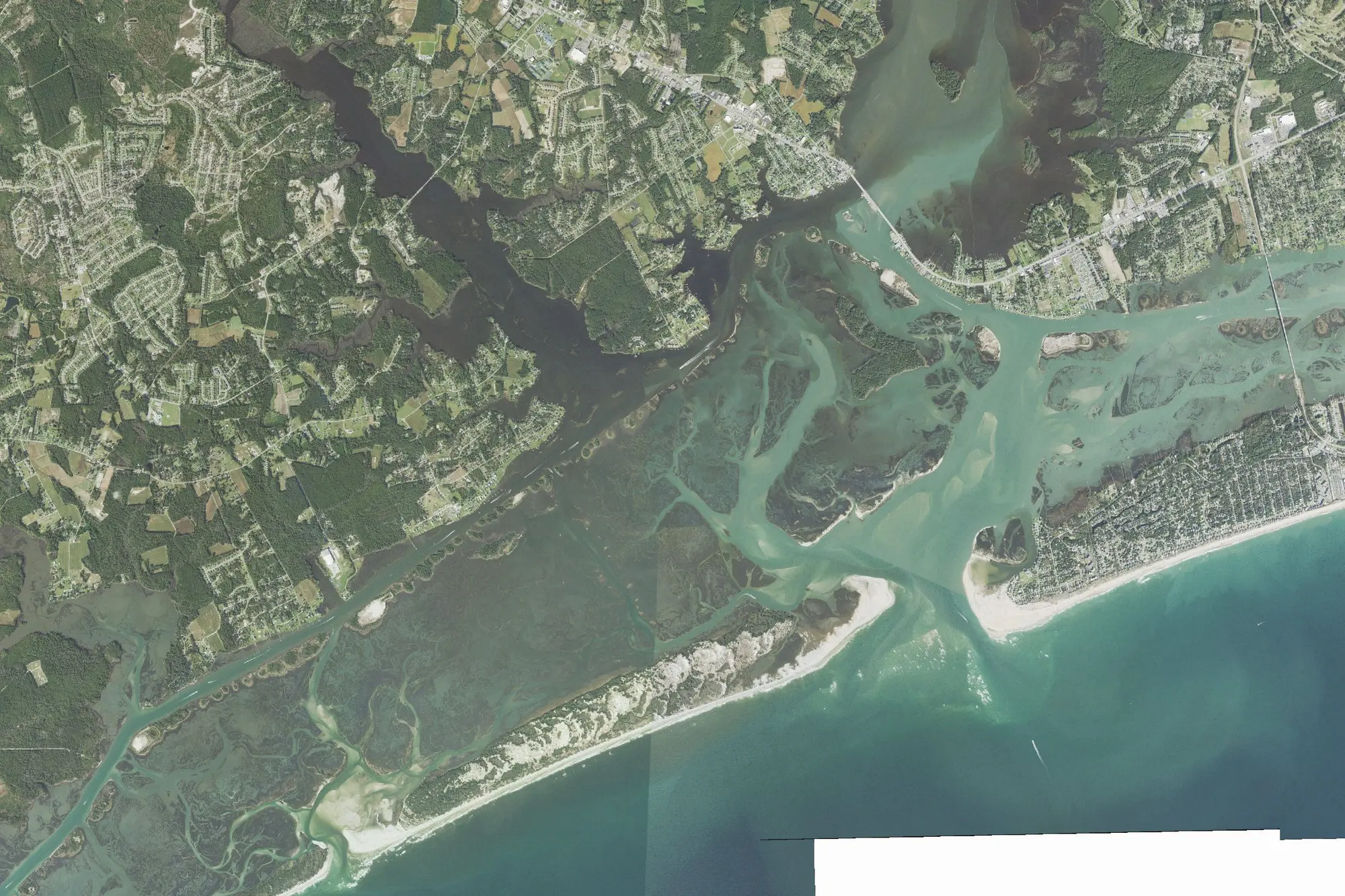 Aerial view of Hammocks Beach State Park