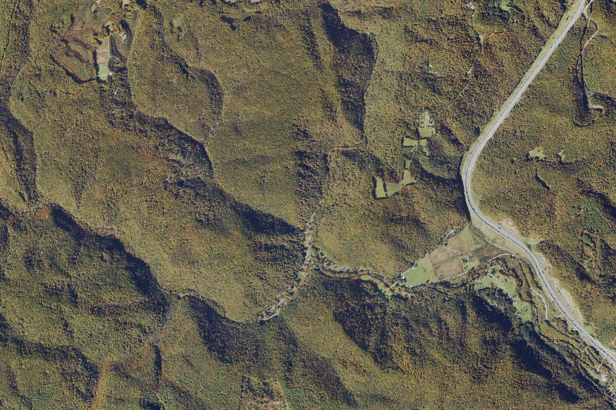 Aerial view of Camp Creek State Park