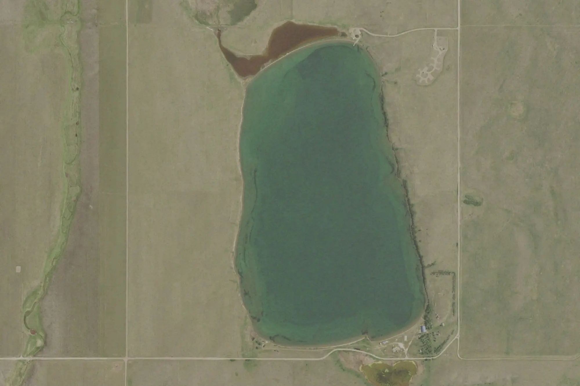 Aerial view of Brush Lake State Park