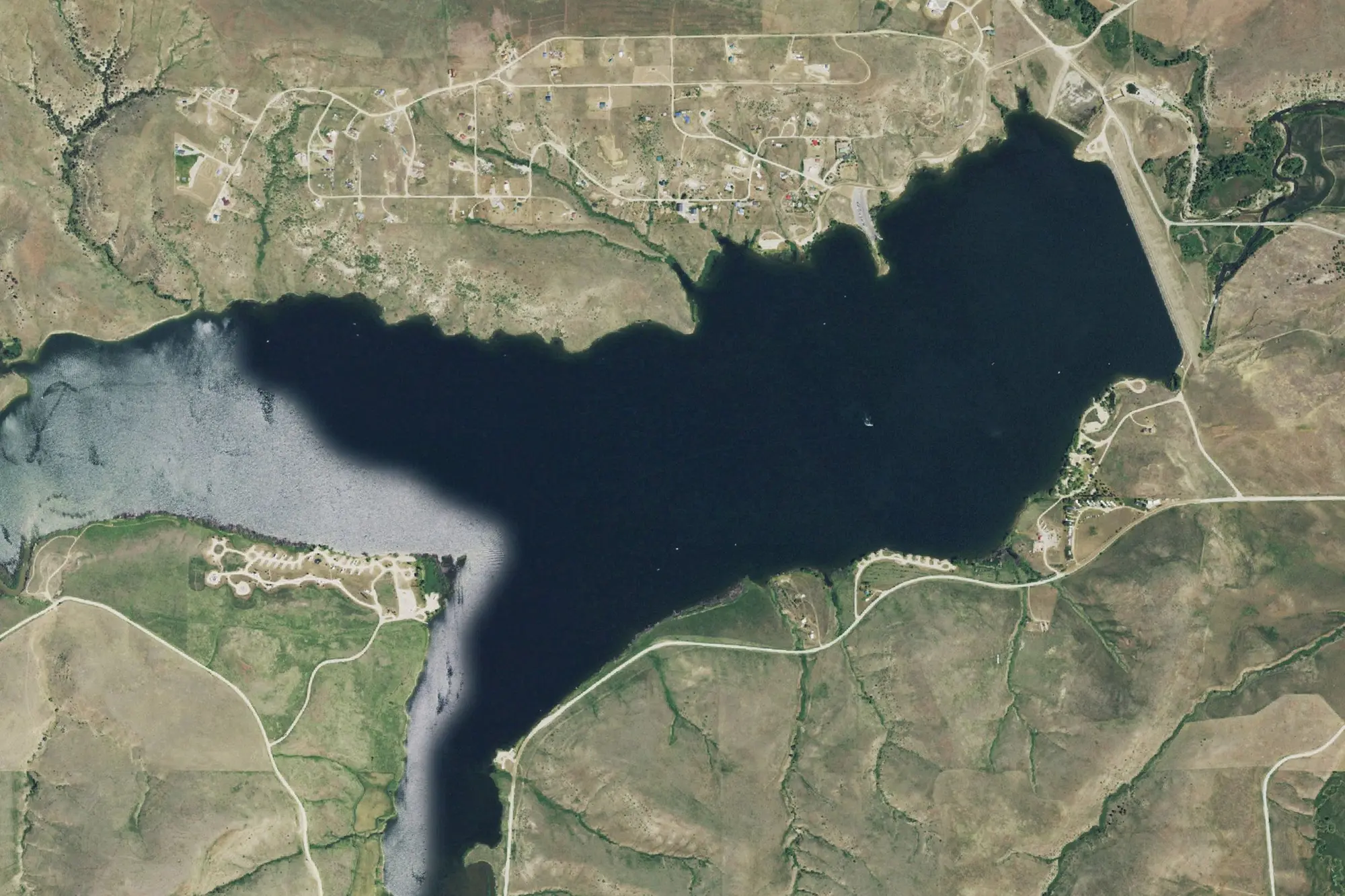 Aerial view of Cooney State Park