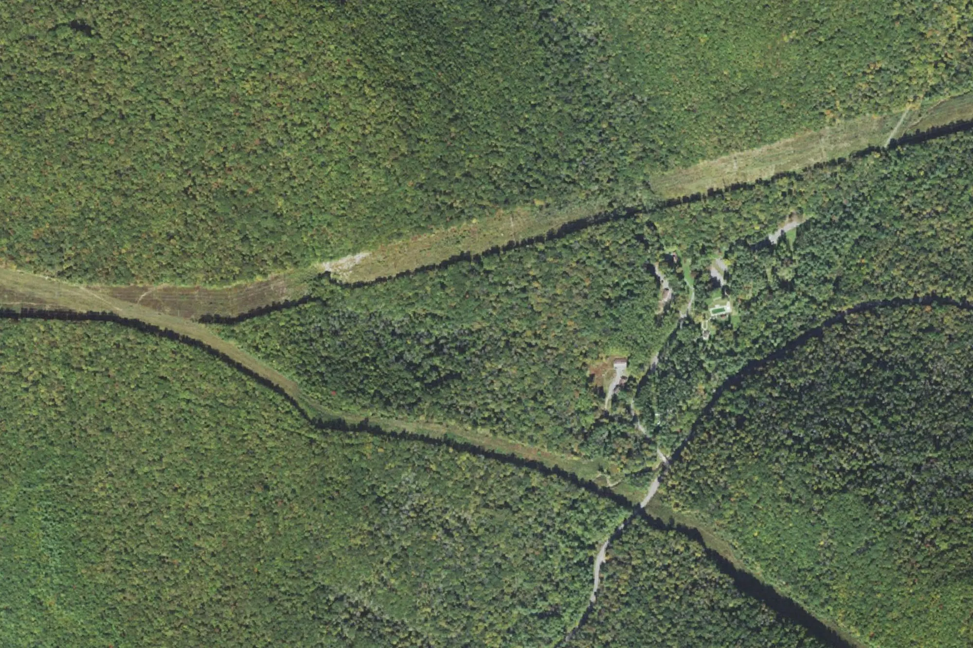 Aerial view of Hyner Run State Park