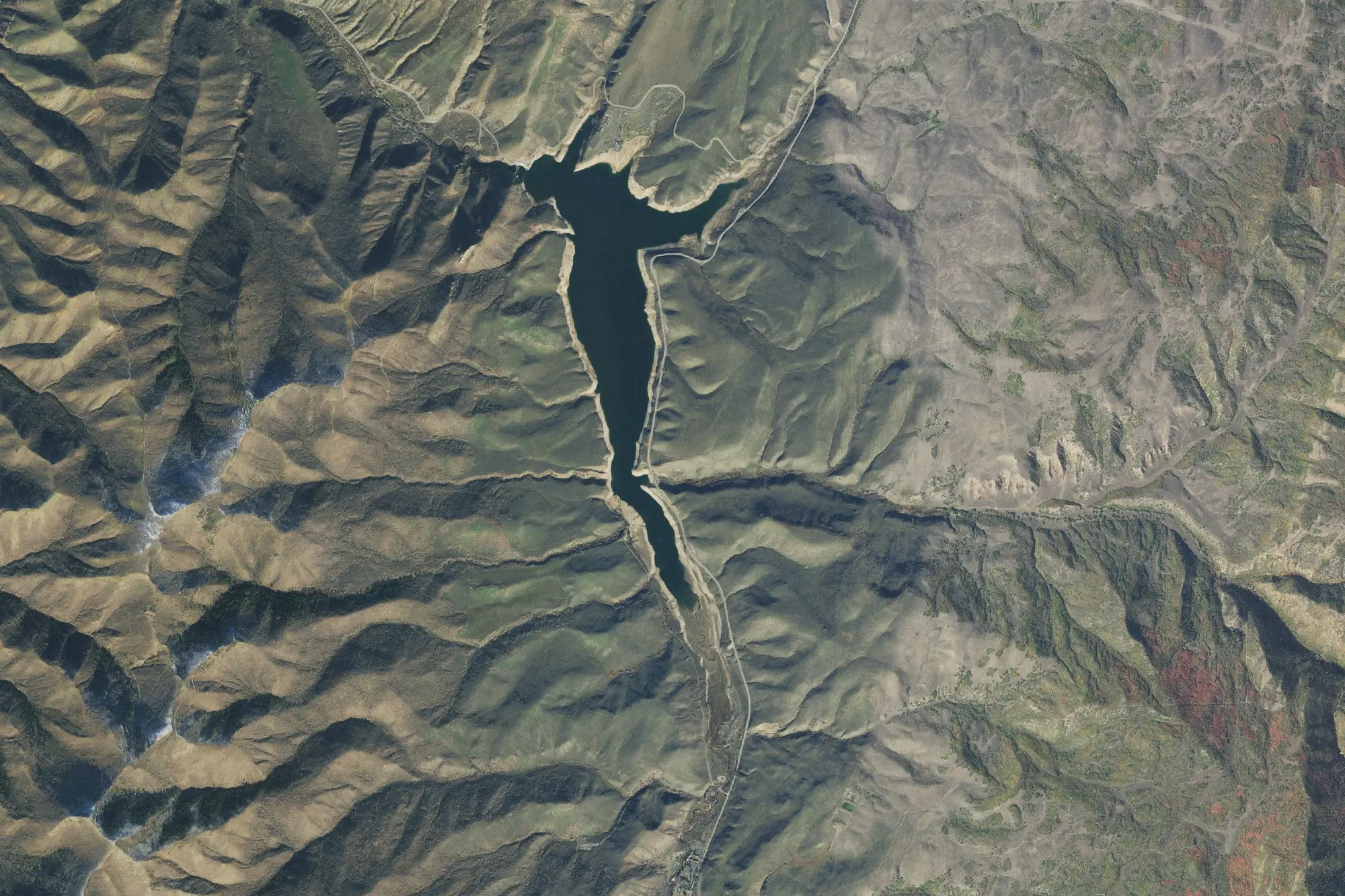 Aerial view of East Canyon State Park