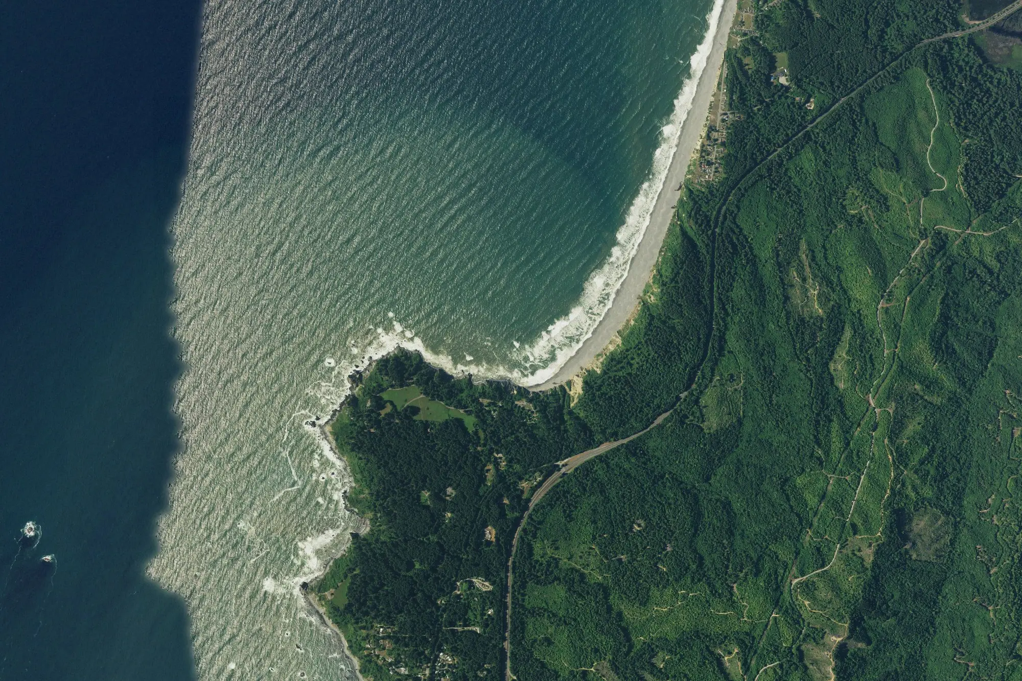 Aerial view of Sue-meg State Park