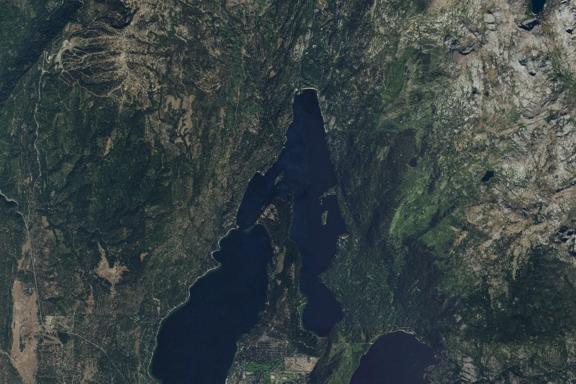 Aerial view of Ponderosa State Park