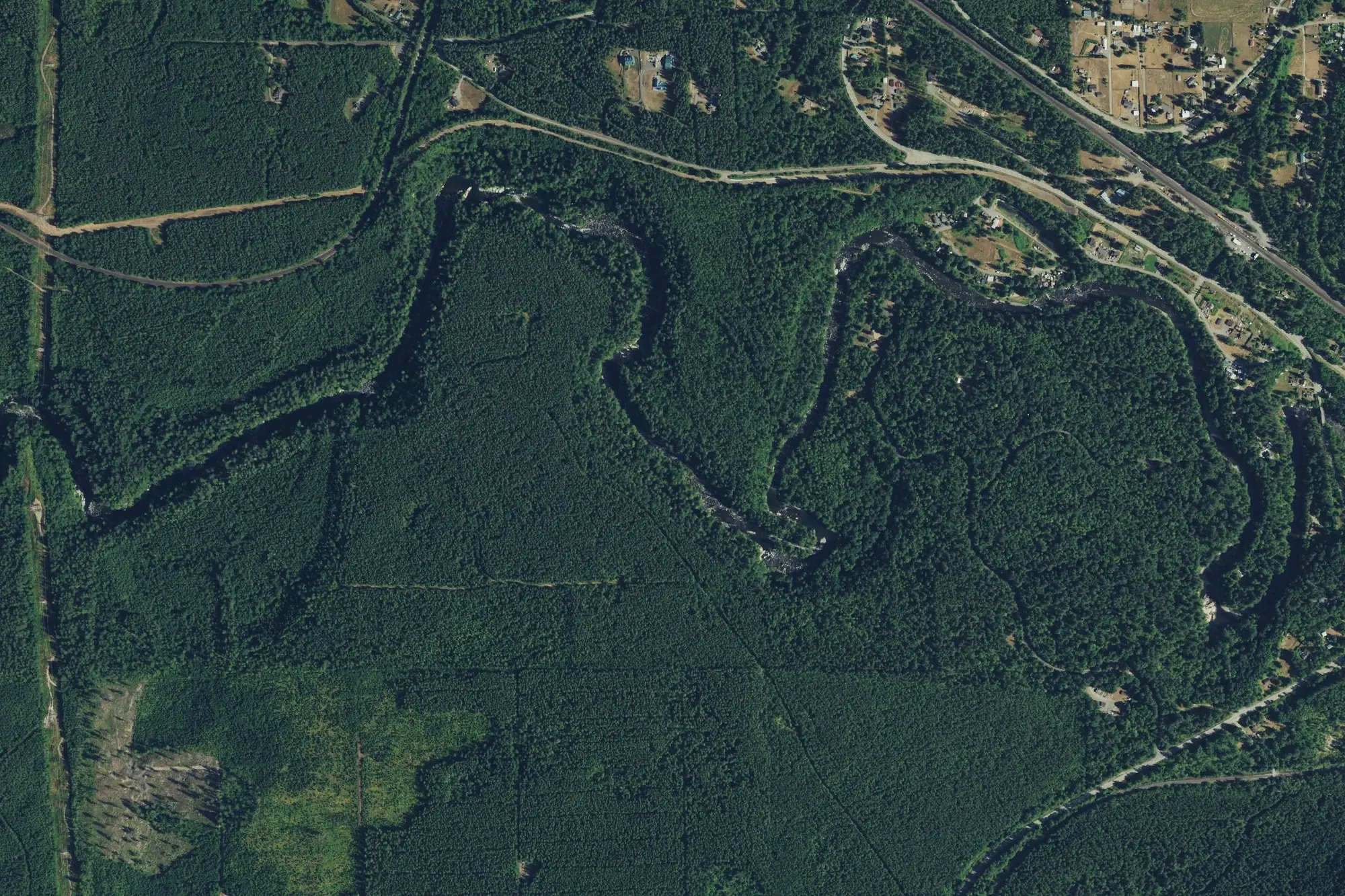 Aerial view of Kanaskat-Palmer
