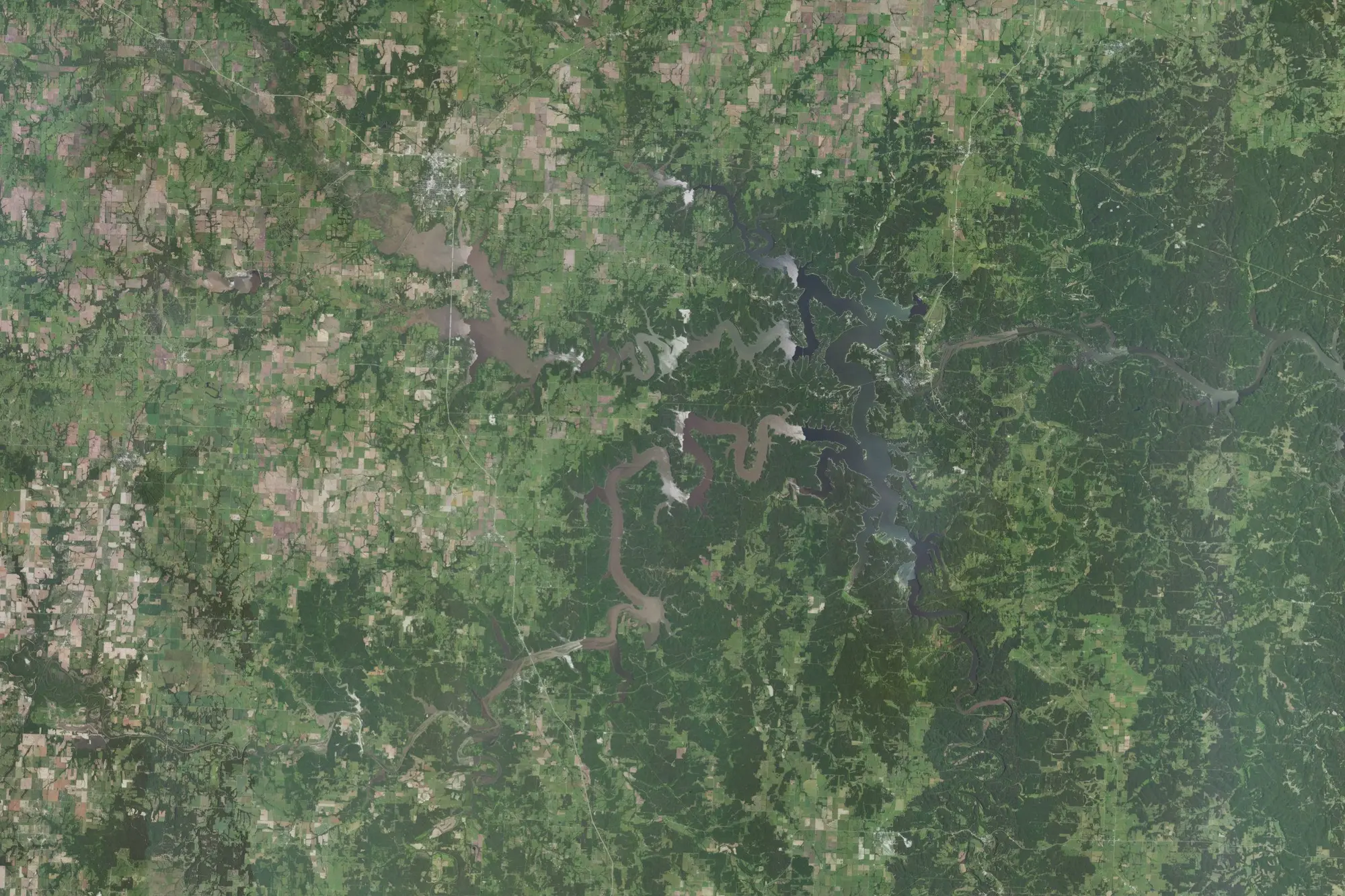 Aerial view of Harry Truman Recreation Area