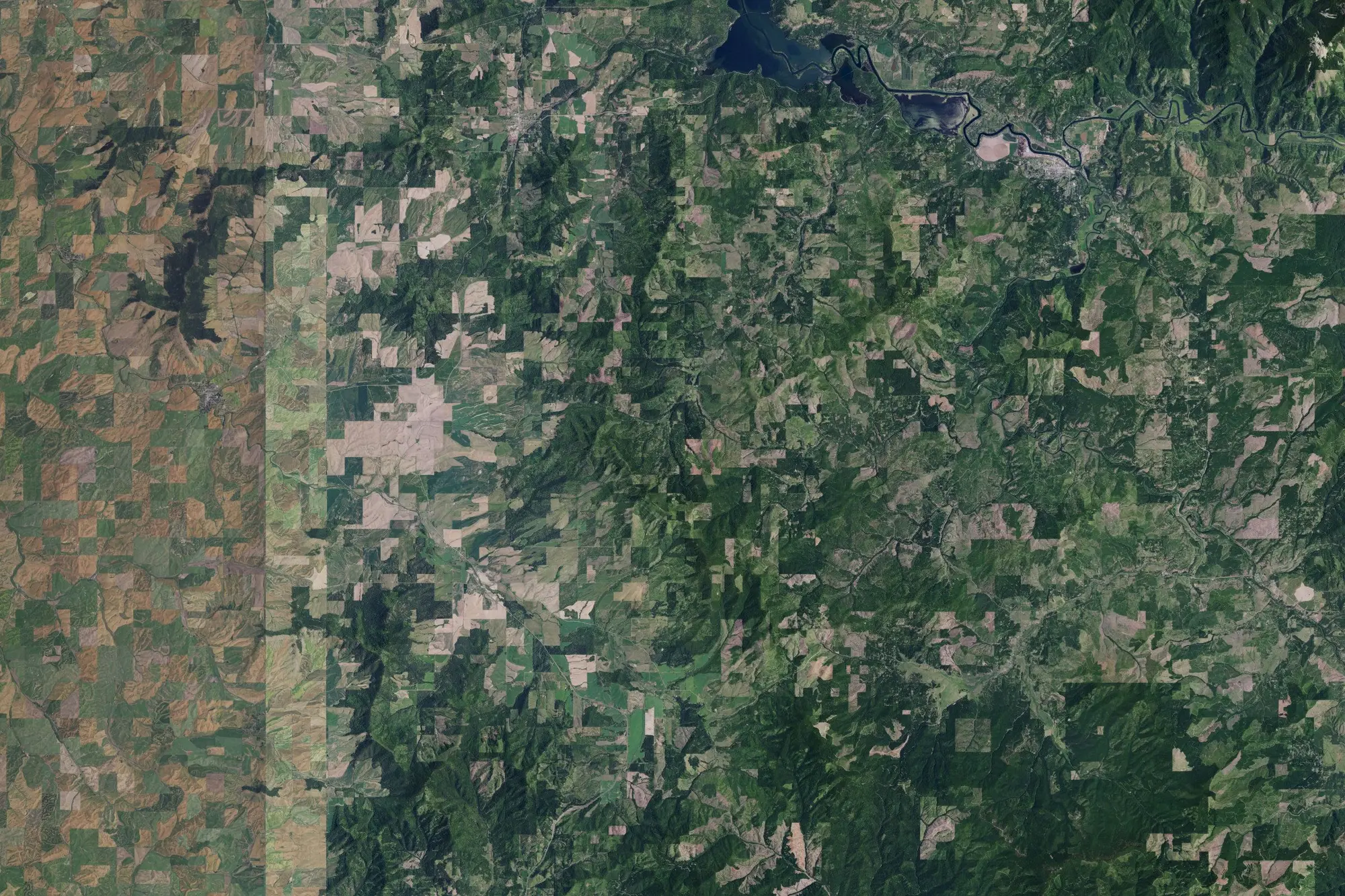 Aerial view of Mary Minerva McCroskey State Park