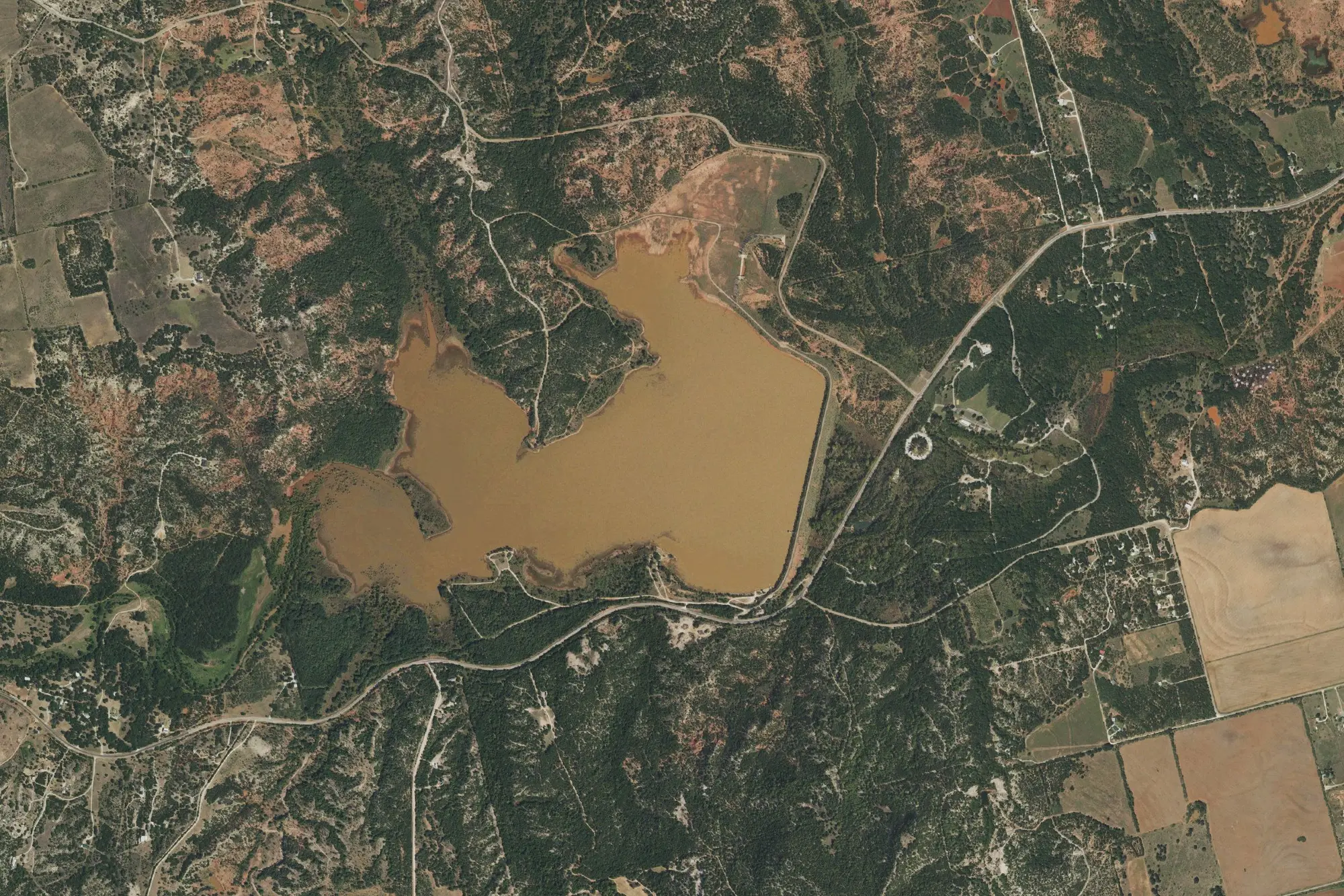 Aerial view of Abilene State Park