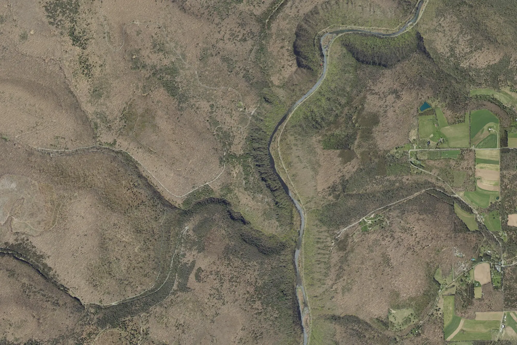 Aerial view of Colton Point State Park