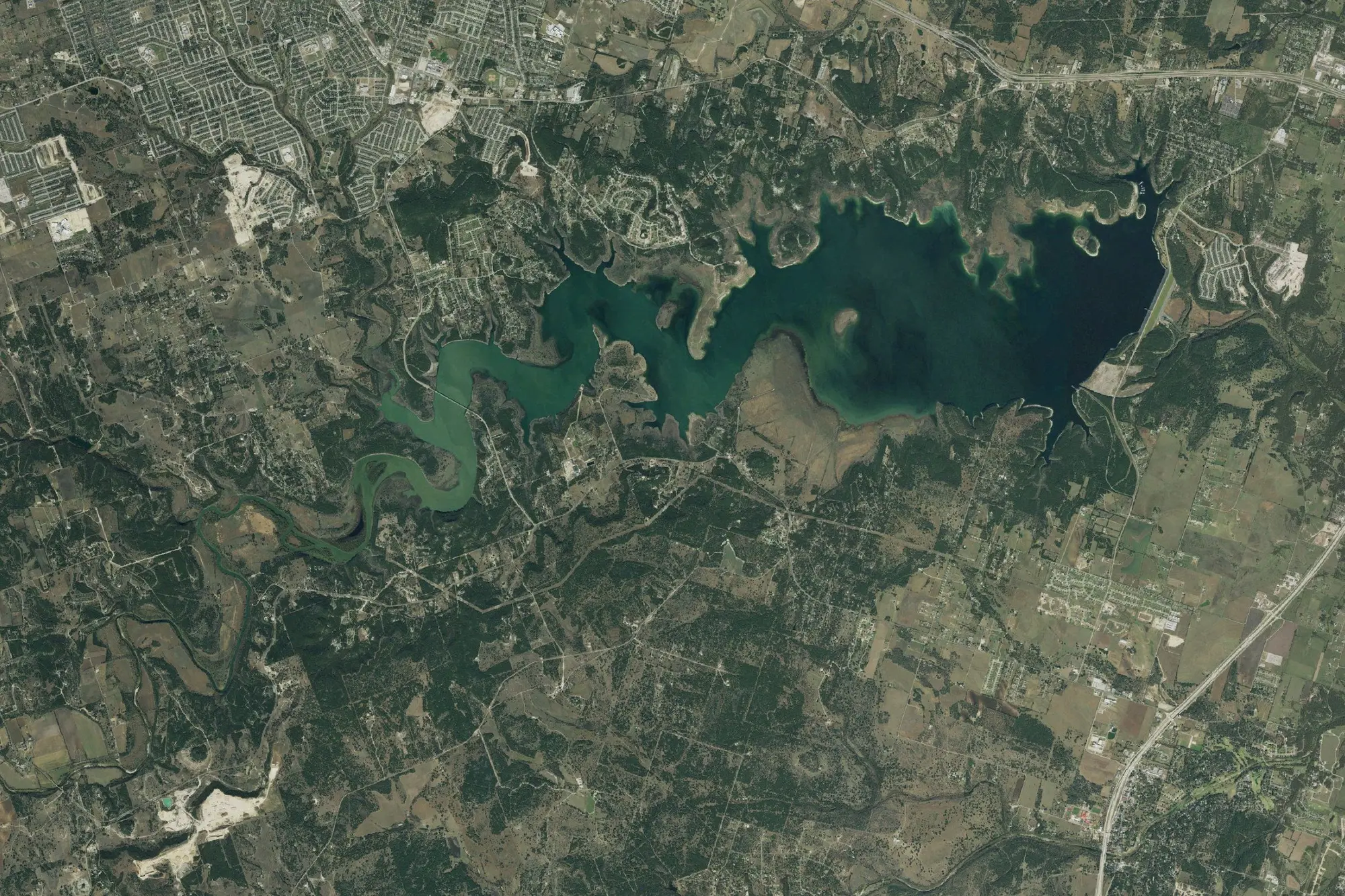 Aerial view of Stillhouse Recreation Area