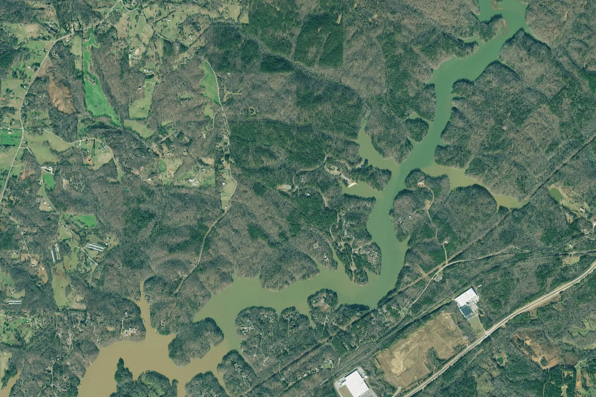 Aerial view of Don Carter State Park