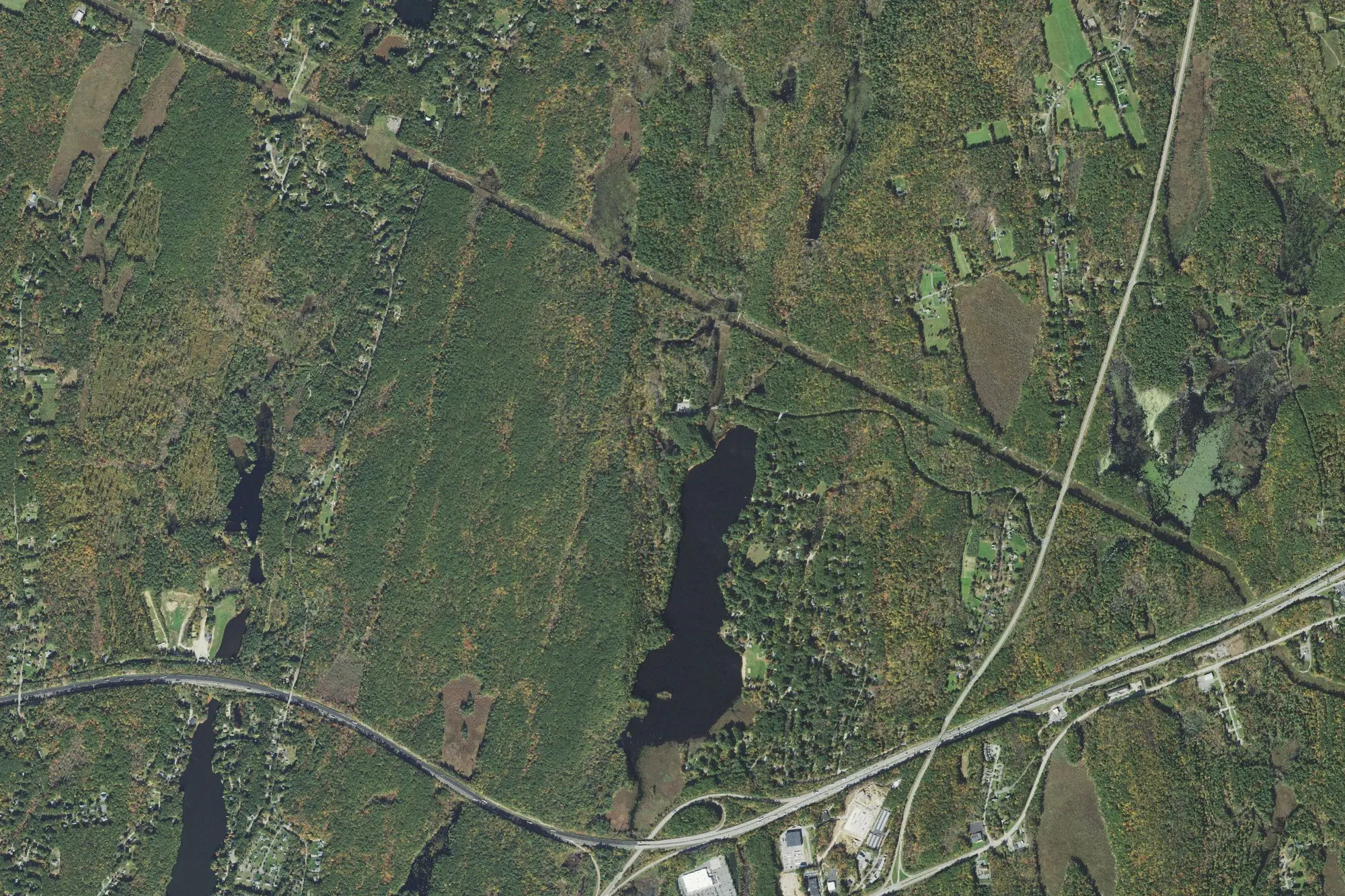 Aerial view of Wells State Park