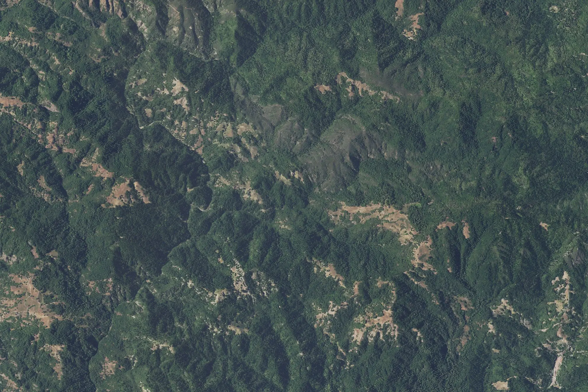 Aerial view of Austin Creek State Recreation Area