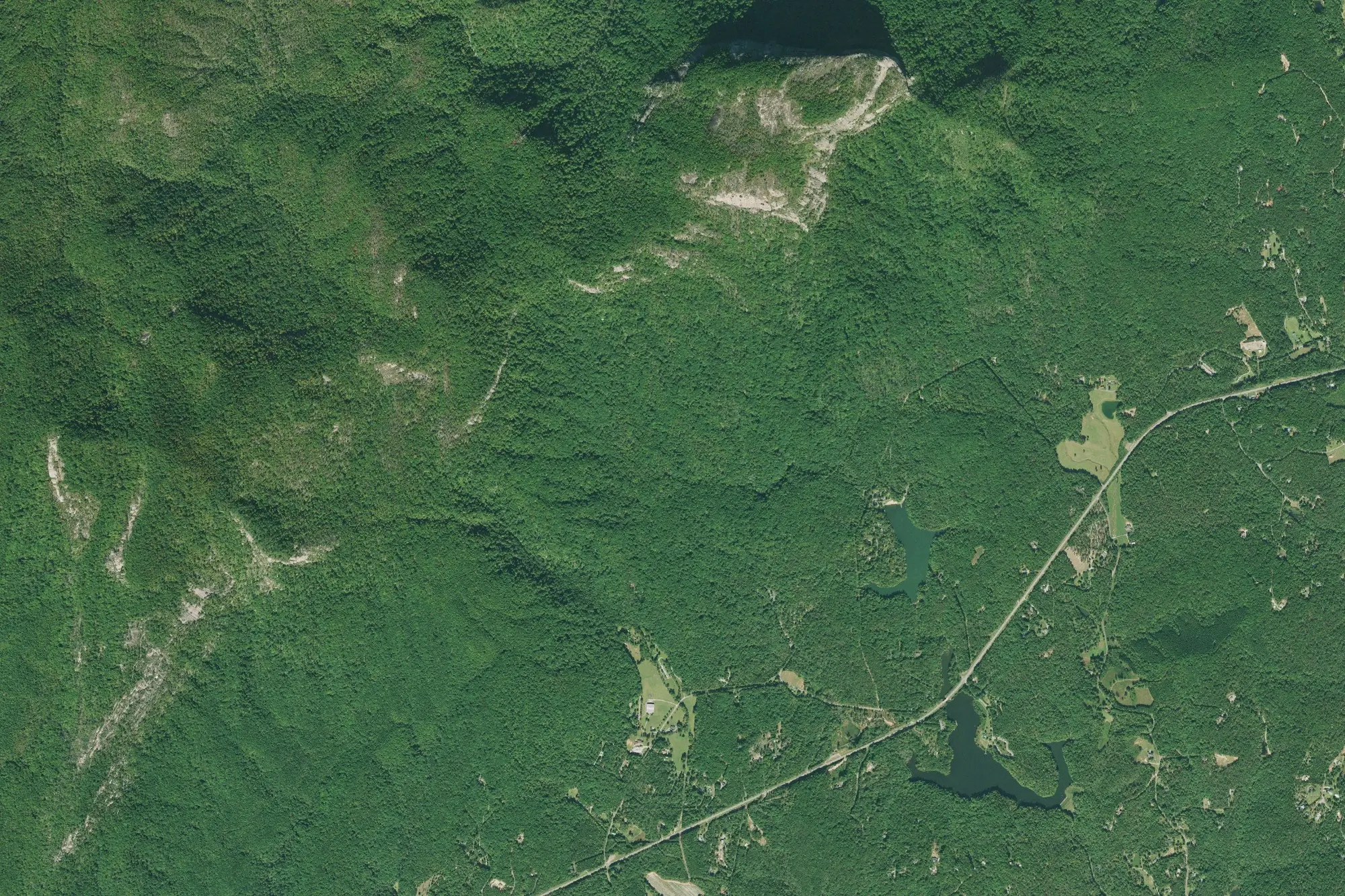 Aerial view of Table Rock State Park