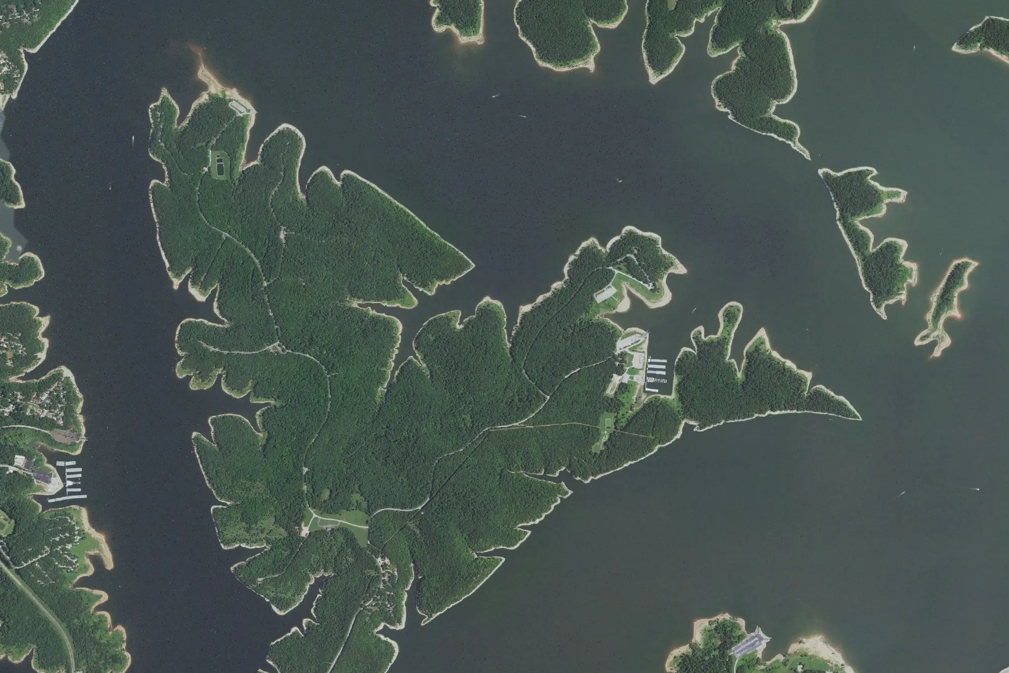 Aerial view of Harry S Truman State Park