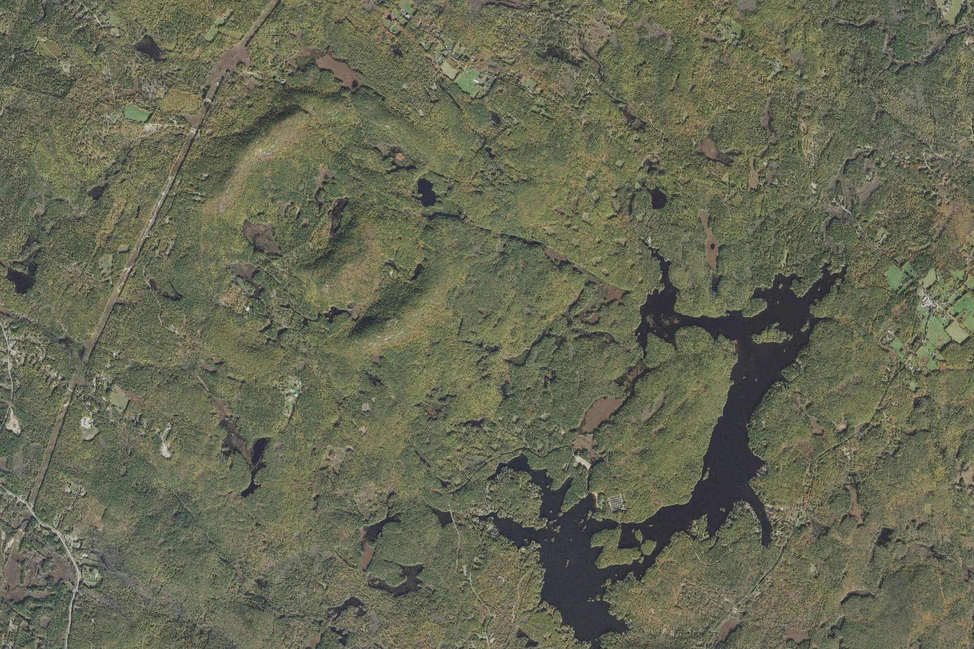 Aerial view of Pawtuckaway State Park