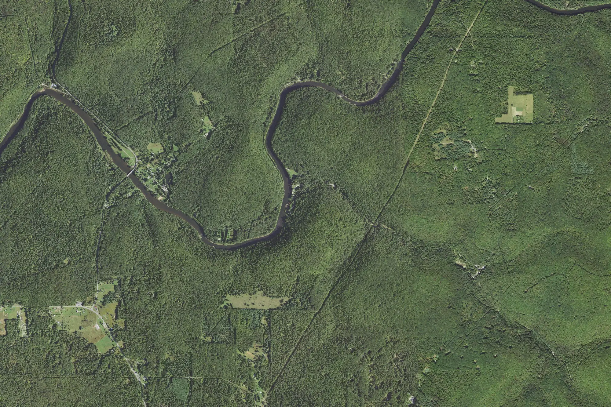 Aerial view of Clear Creek State Park