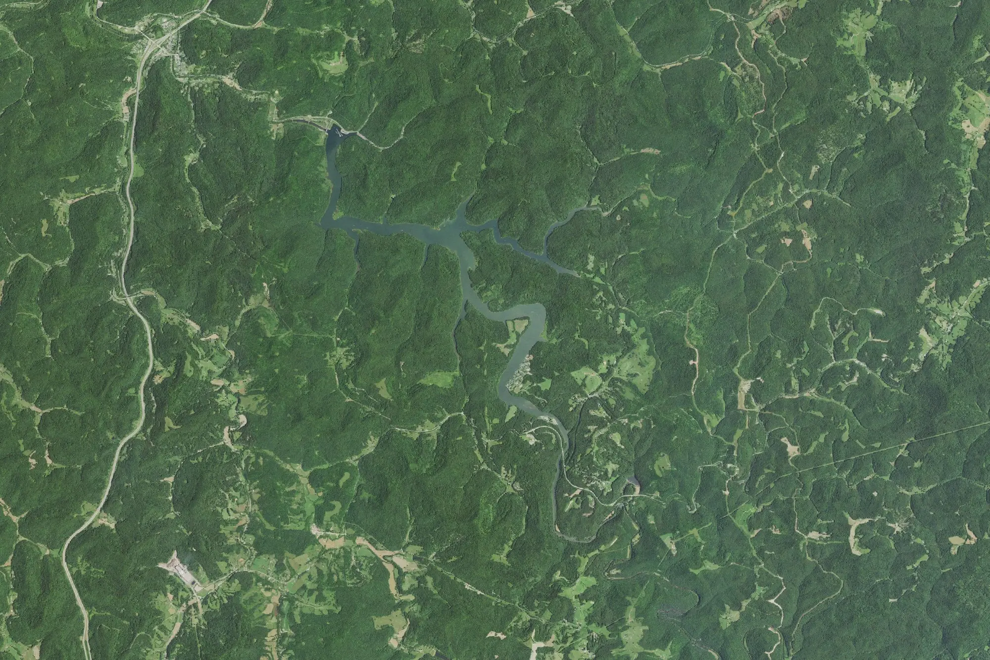Aerial view of Burnsville Recreation Area