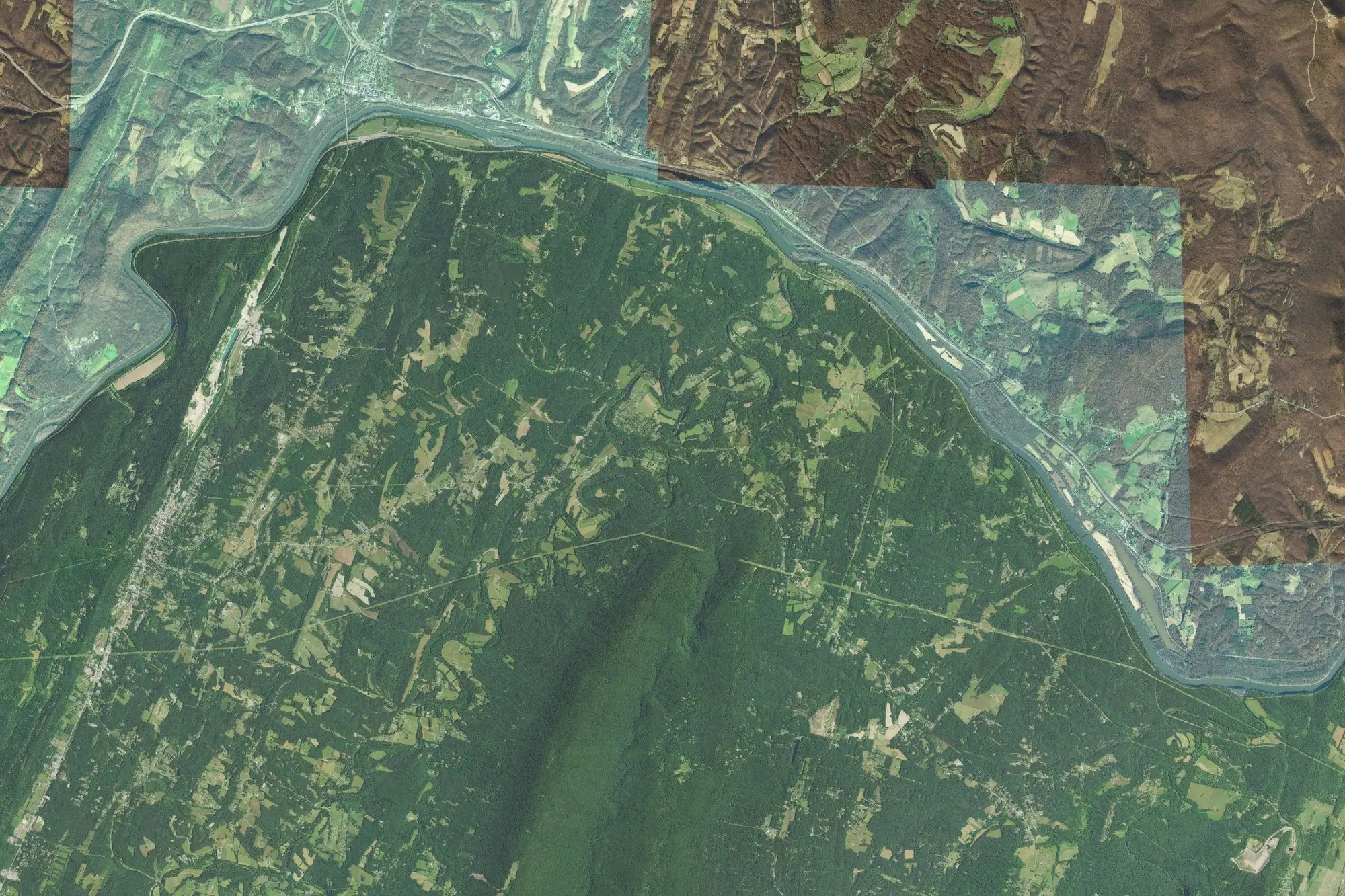 Aerial view of Fort Frederick Sp