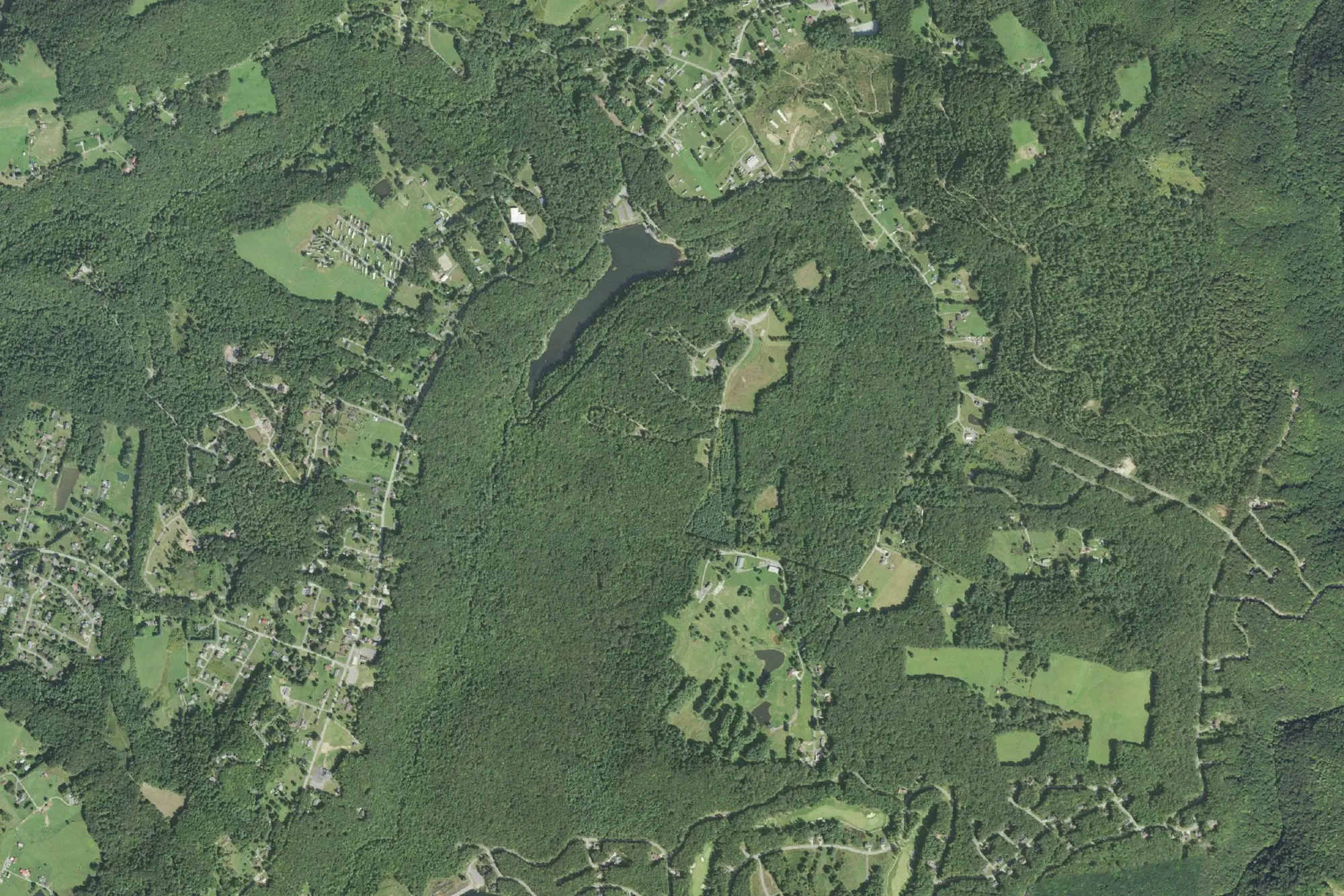 Aerial view of Little Beaver State Park