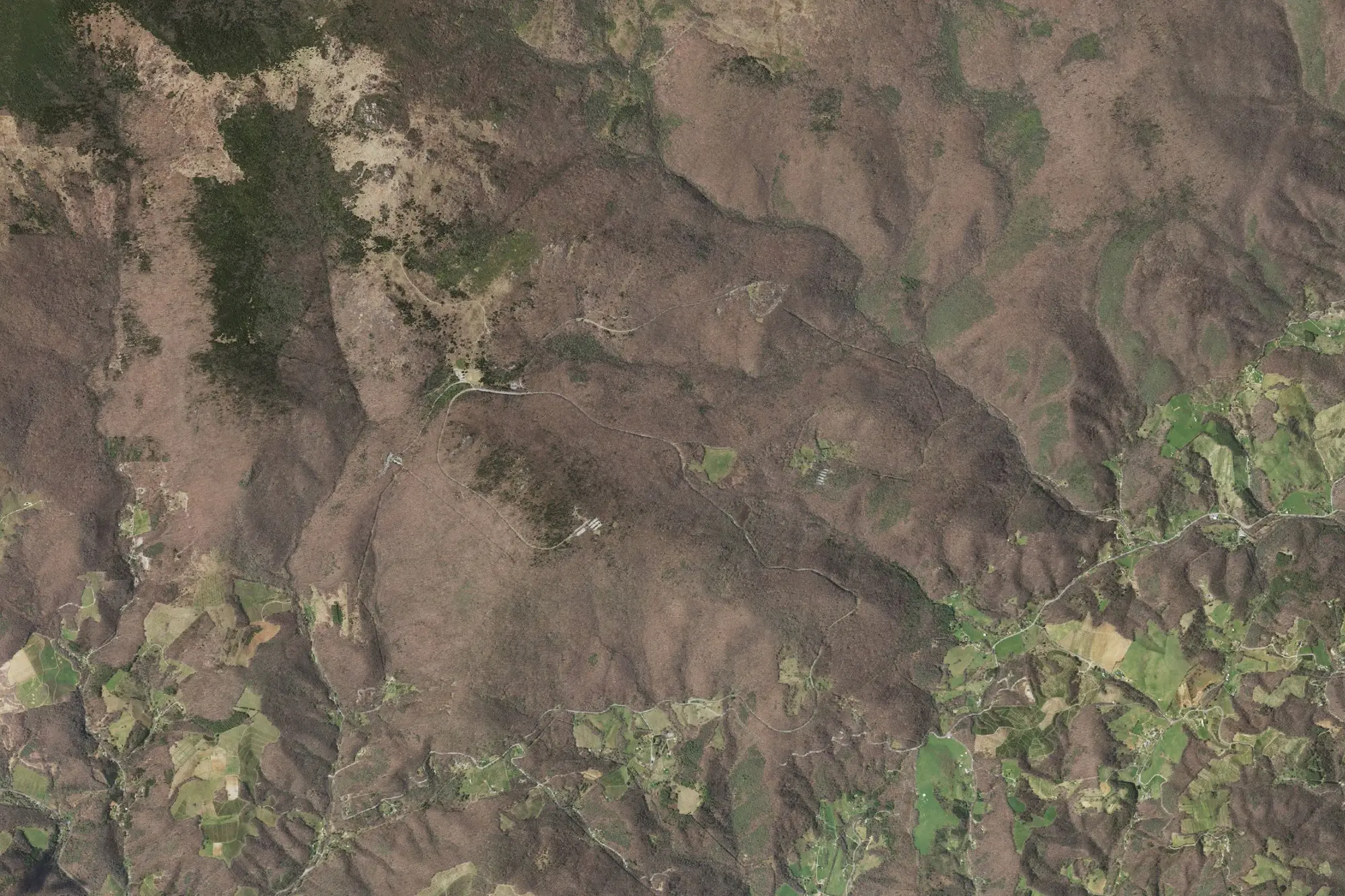 Aerial view of Grayson Highlands State Park