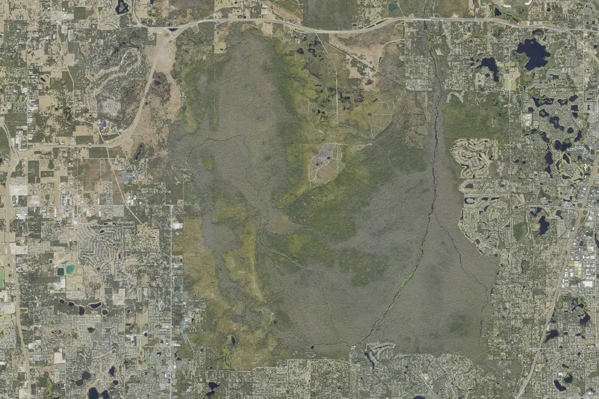 Aerial view of Wekiwa Springs State Park