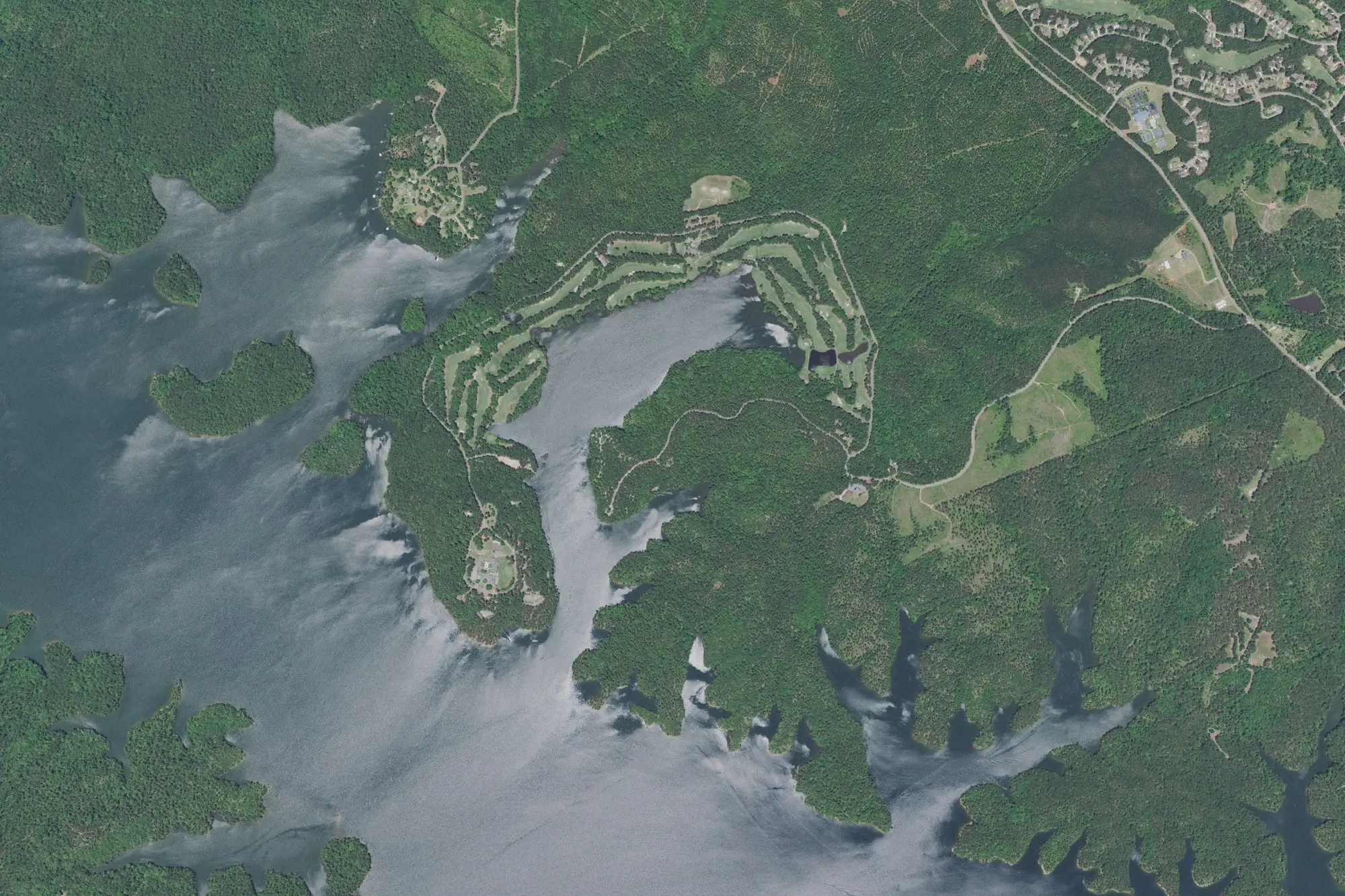 Aerial view of Hickory Knob State Resort Park