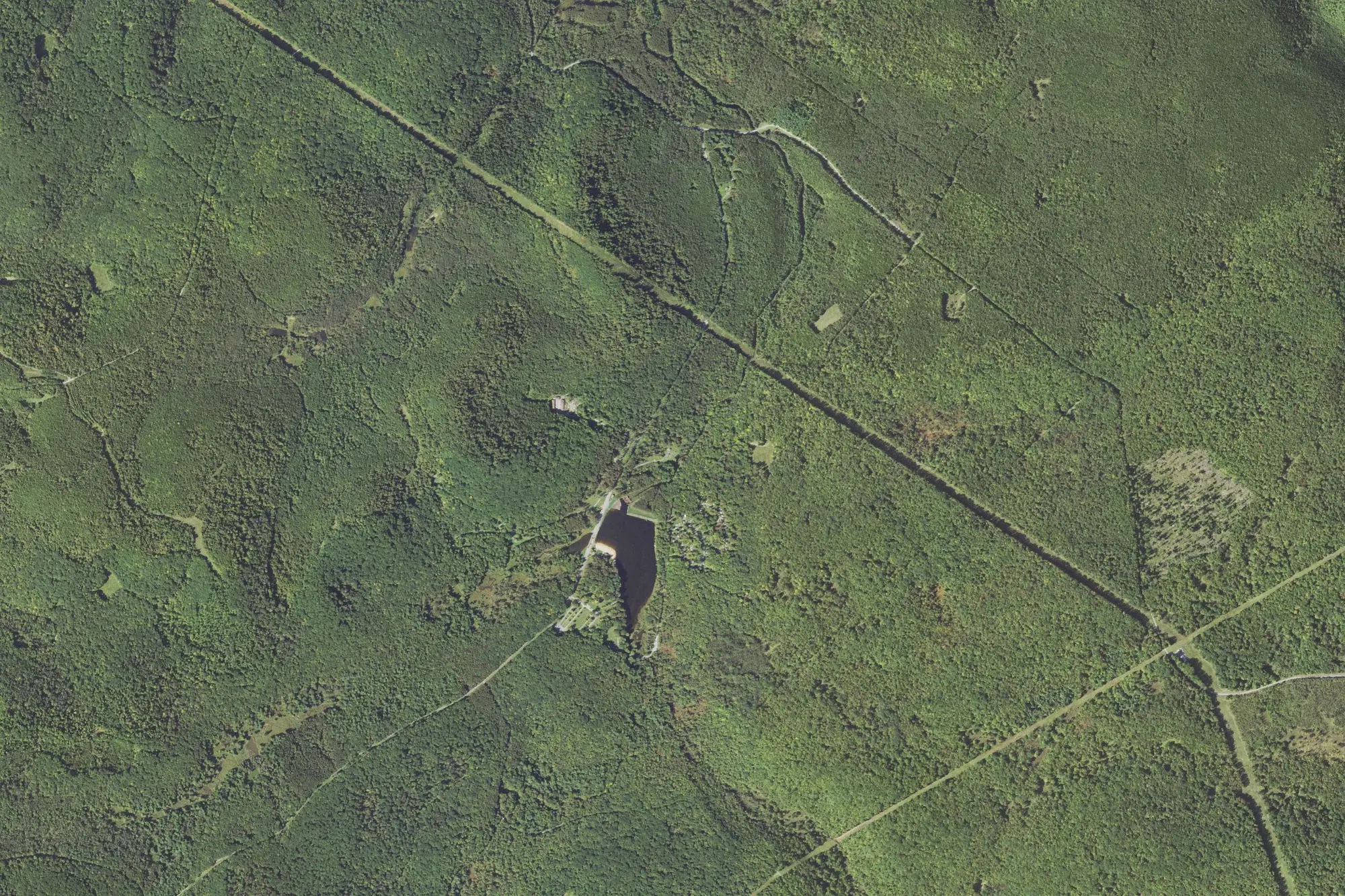 Aerial view of Parker Dam State Park