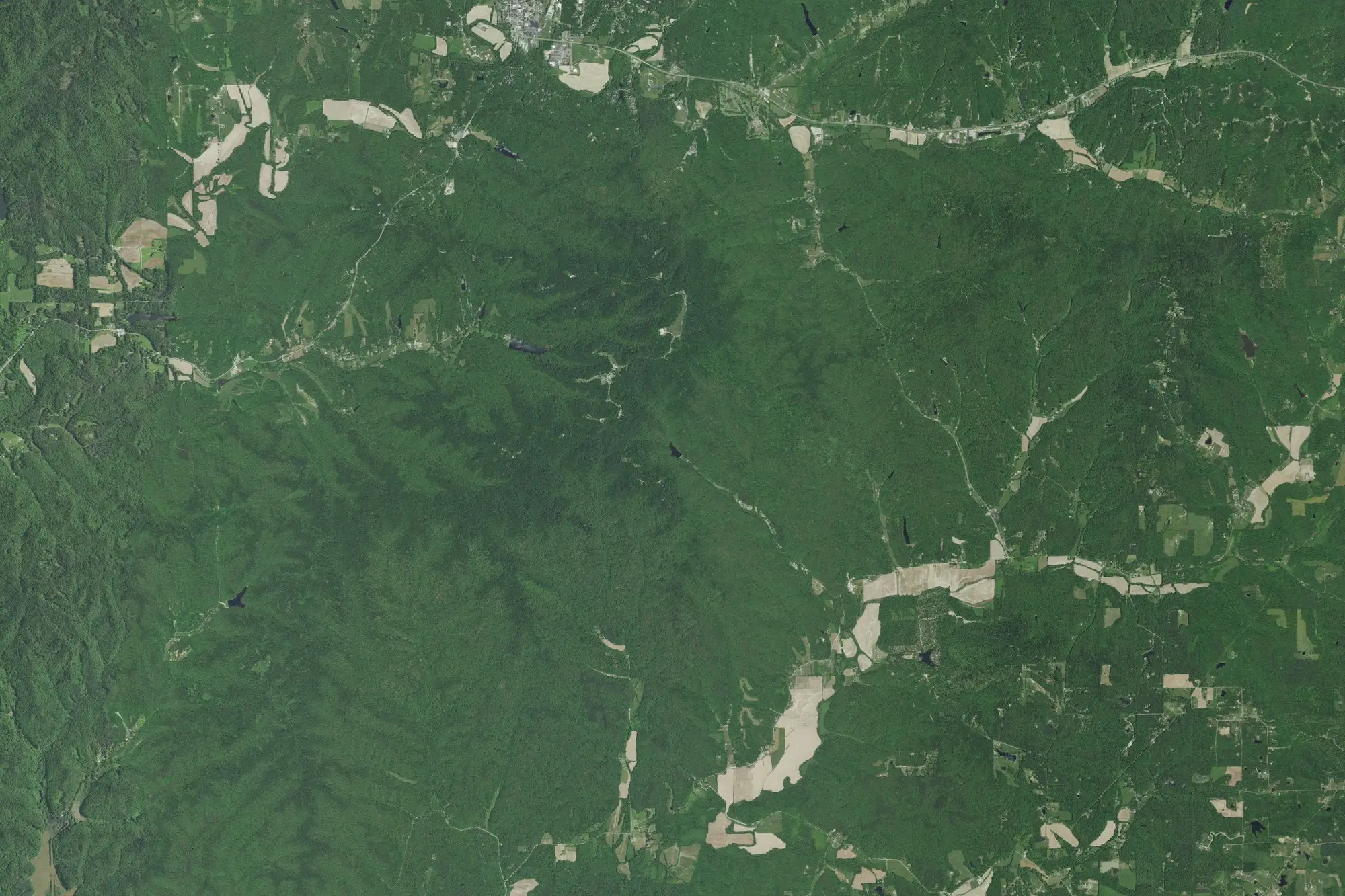 Aerial view of Brown County State Park