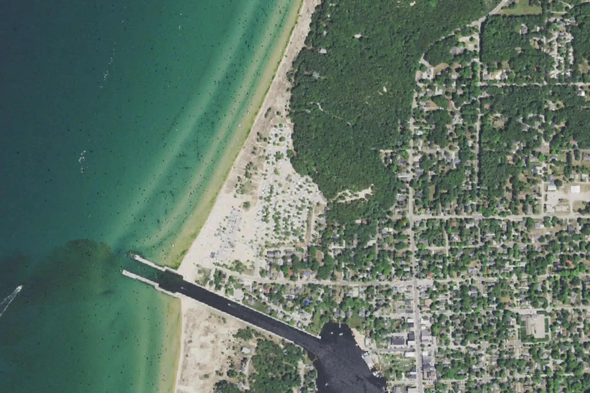 Aerial view of Mears State Park