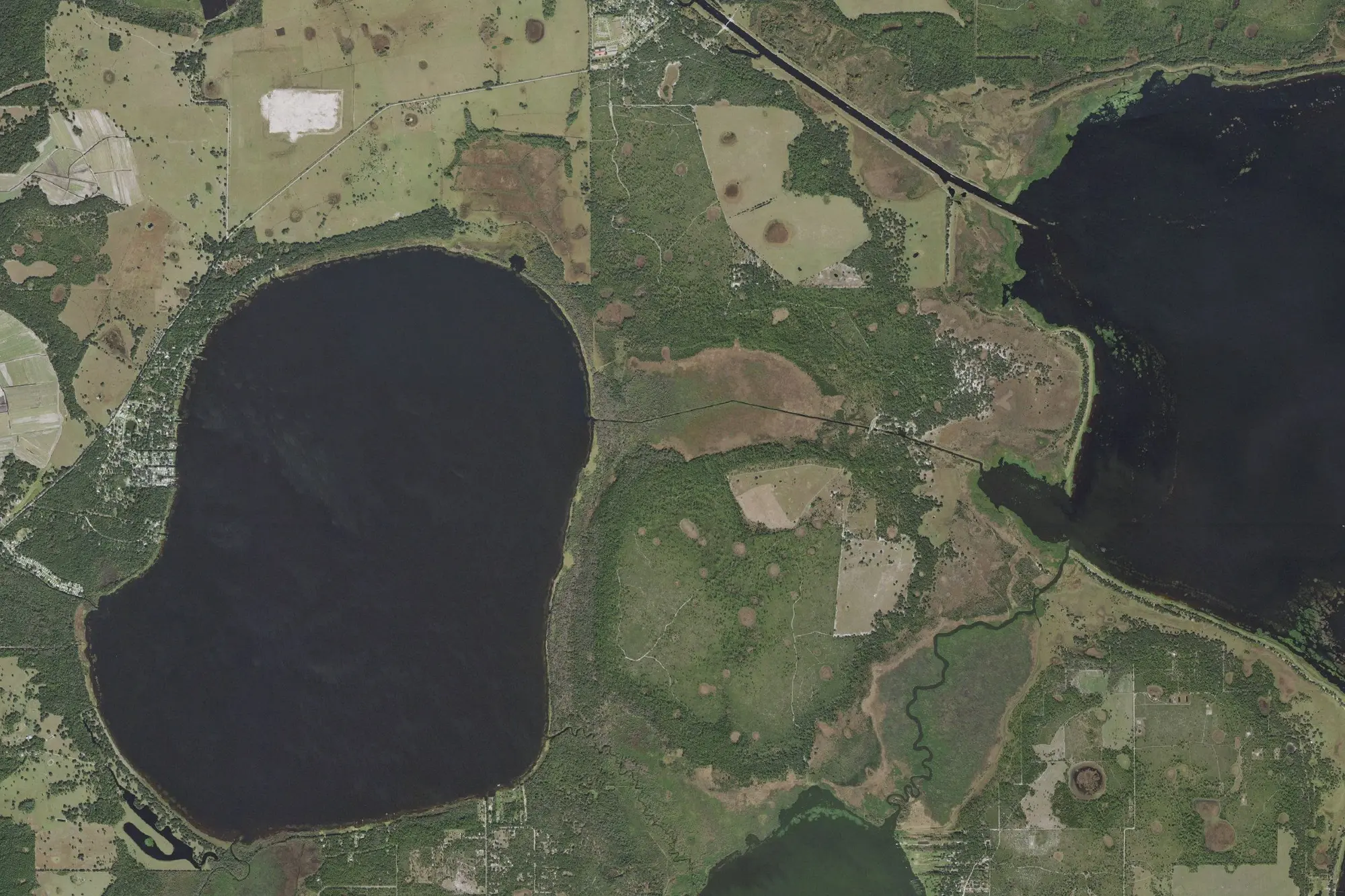 Aerial view of Lake Kissimmee State Park