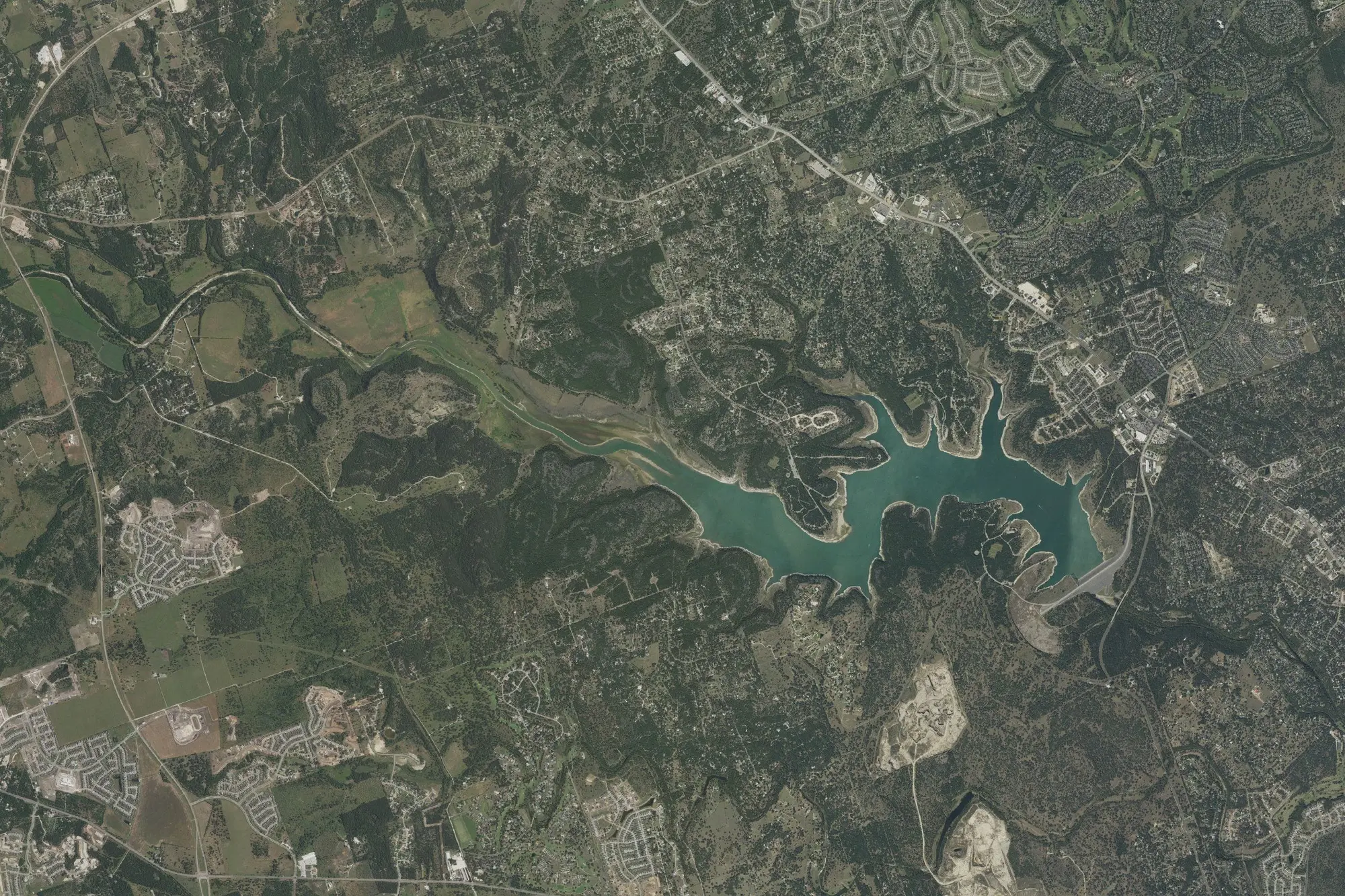 Aerial view of Georgetown Recreation Area