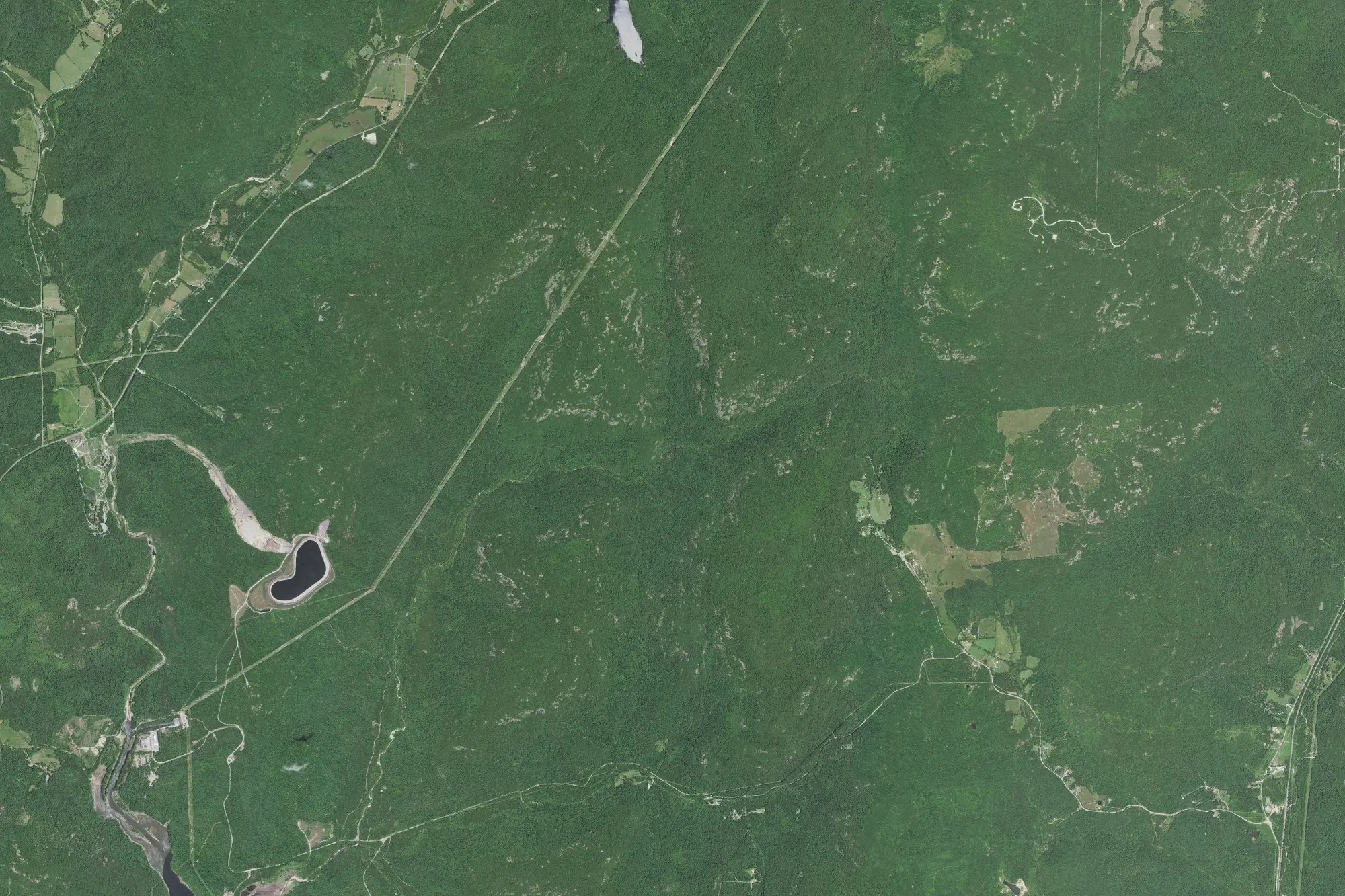 Aerial view of Taum Sauk Mountain State Park